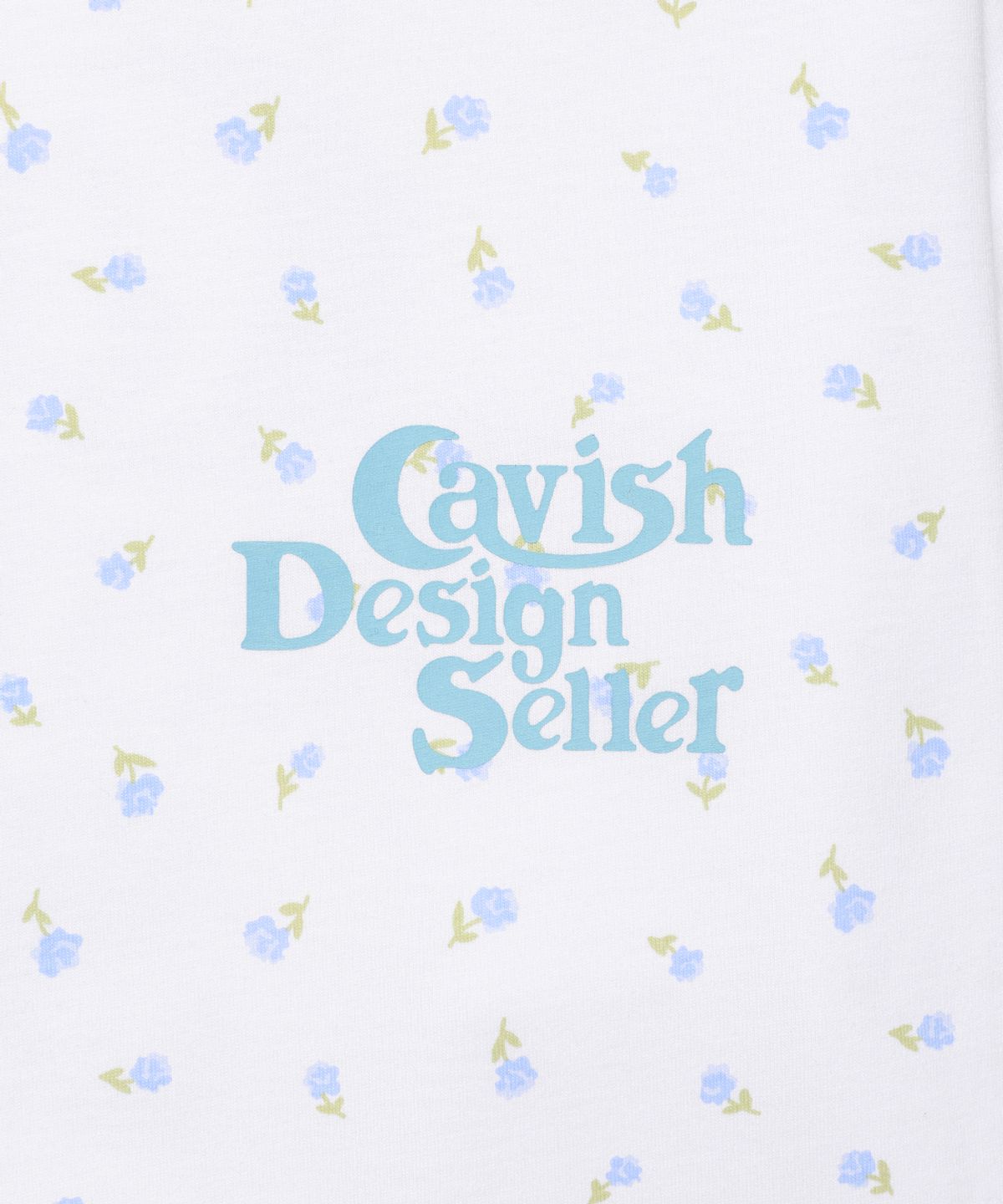 카비시(CAVISH) FLOWER SELLER LOGO LS TEE WHITE(CV2GSUT551A)