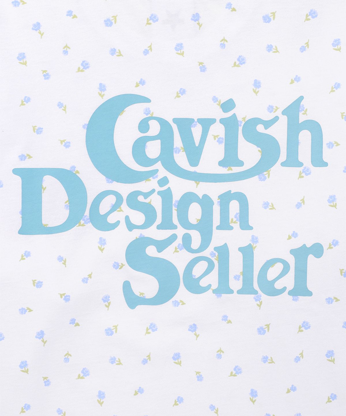 카비시(CAVISH) FLOWER SELLER LOGO LS TEE WHITE(CV2GSUT551A)