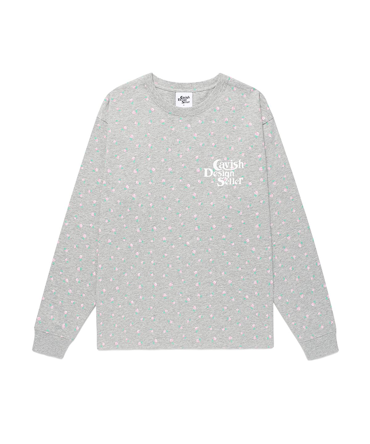 카비시(CAVISH) FLOWER SELLER LOGO LS TEE GREY(CV2GSUT551A)