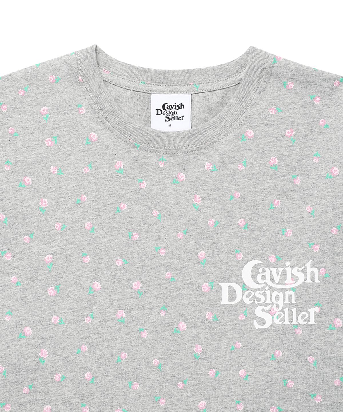 카비시(CAVISH) FLOWER SELLER LOGO LS TEE GREY(CV2GSUT551A)