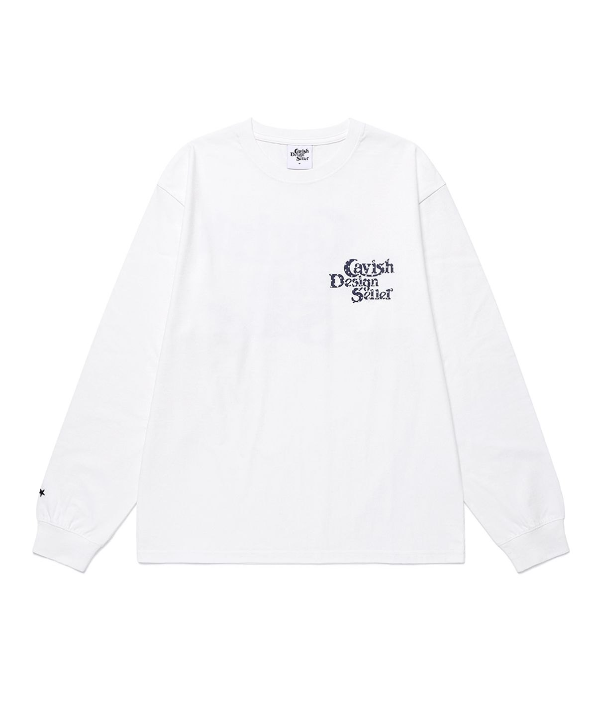 카비시(CAVISH) STAR SELLER LOGO LS TEE WHITE(CV2GSUT579A)