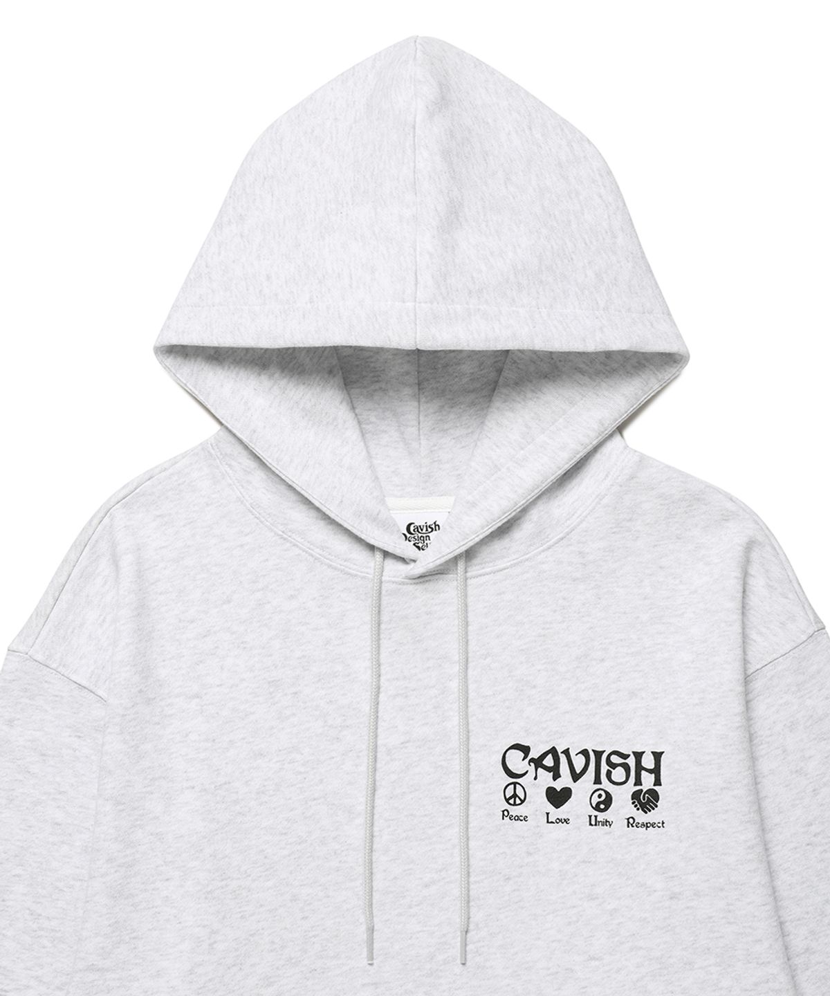 카비시(CAVISH) PLUR HOODIE LIGHT GREY(BLACK)(CV2BFUM402A)