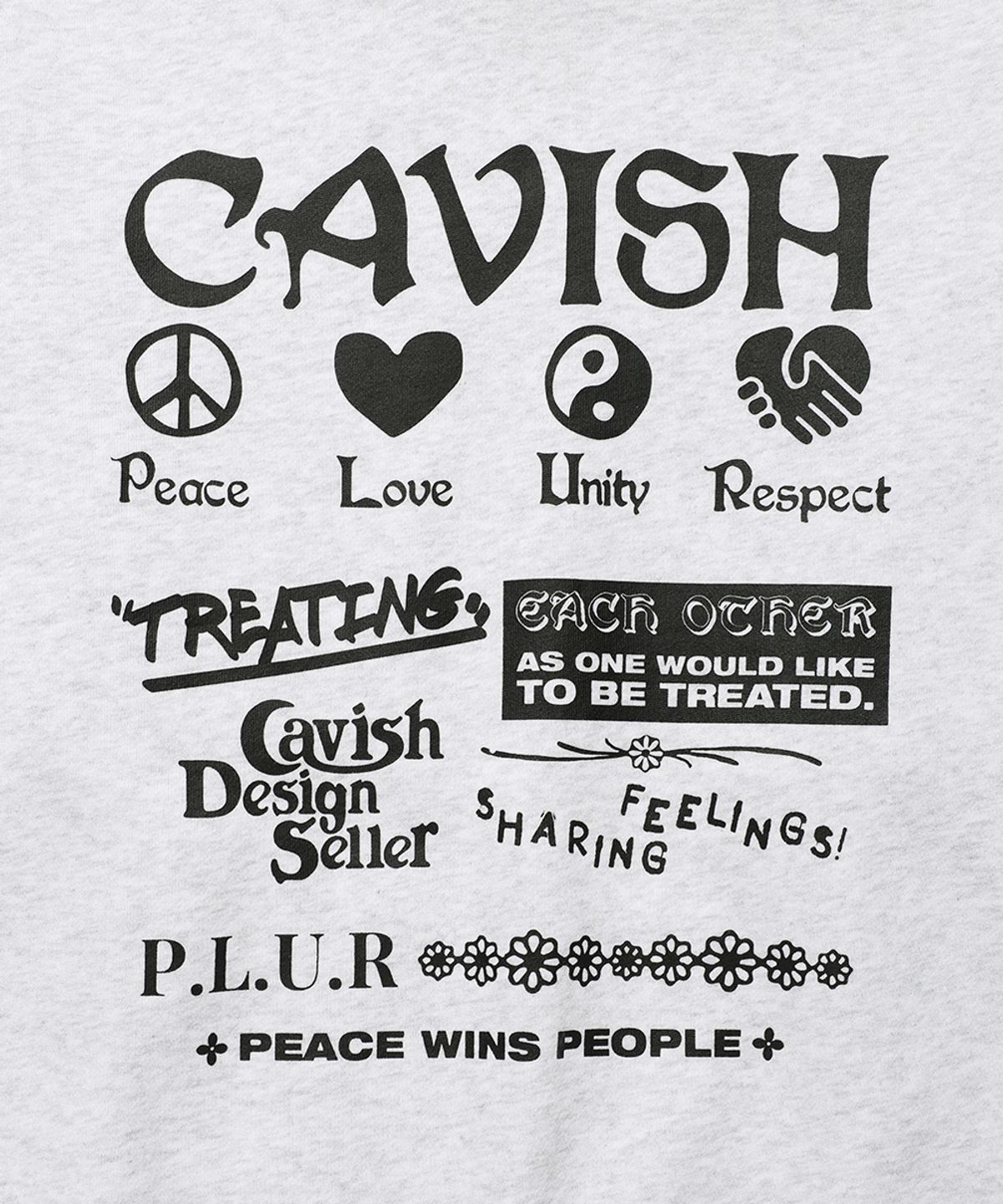 카비시(CAVISH) PLUR HOODIE LIGHT GREY(BLACK)(CV2BFUM402A)