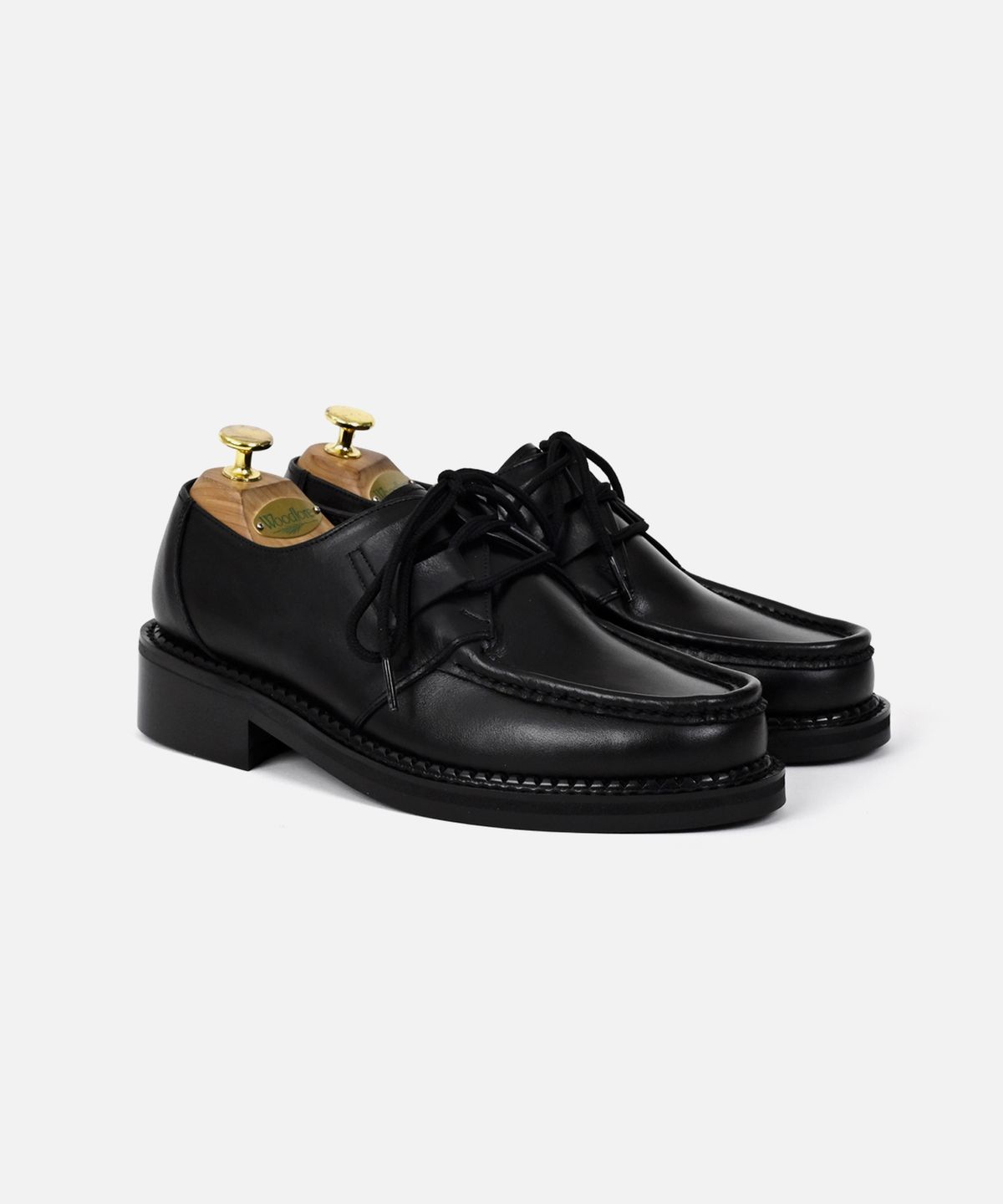 커스텀무드(CUSTOMMOOD) 샌디 소가죽 티롤리안 더비슈즈(MIinktan black)