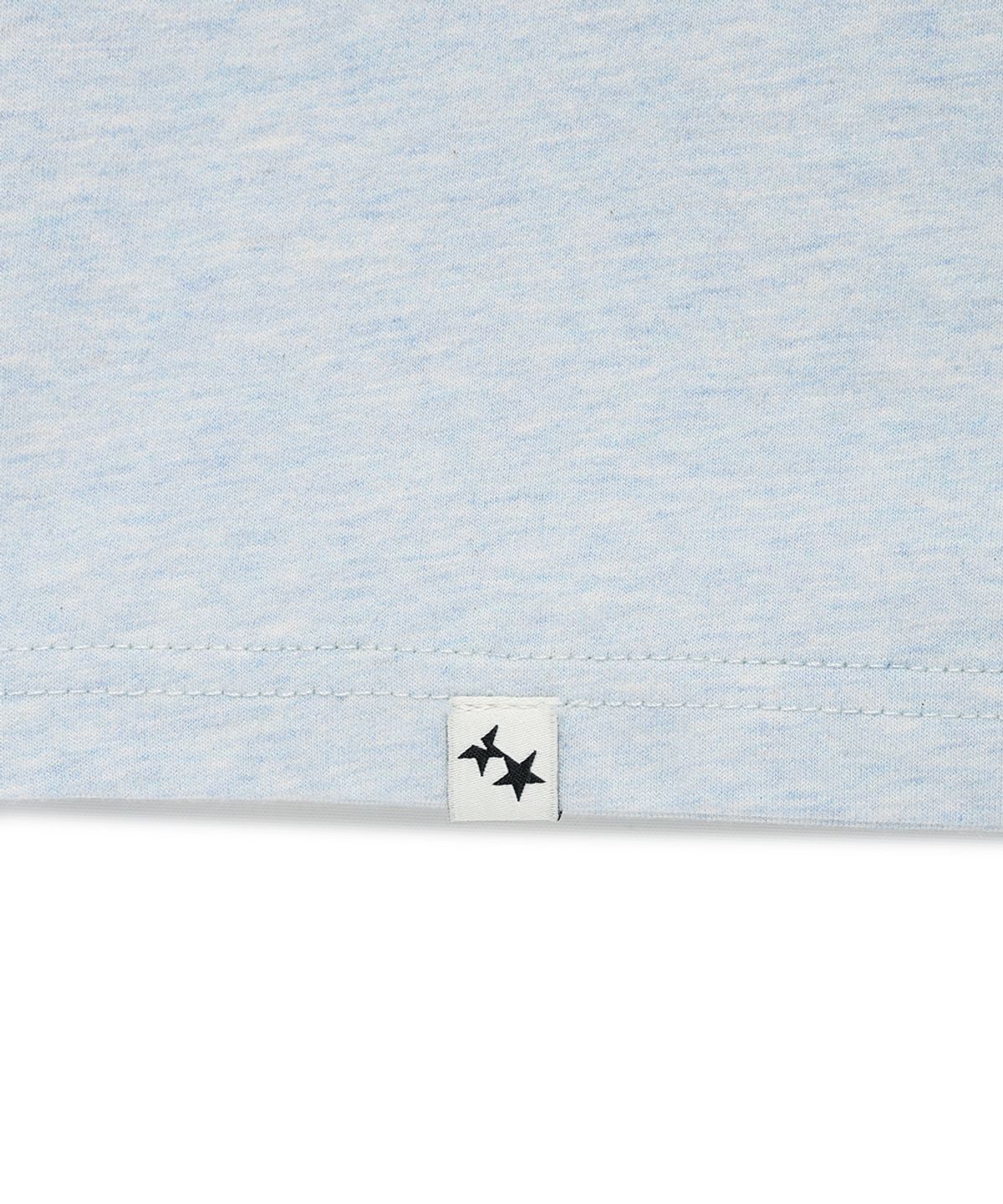 카비시(CAVISH) TWIN STAR CHECK APPLIQUE LS TEE BLUE(CV2GSUT555A)