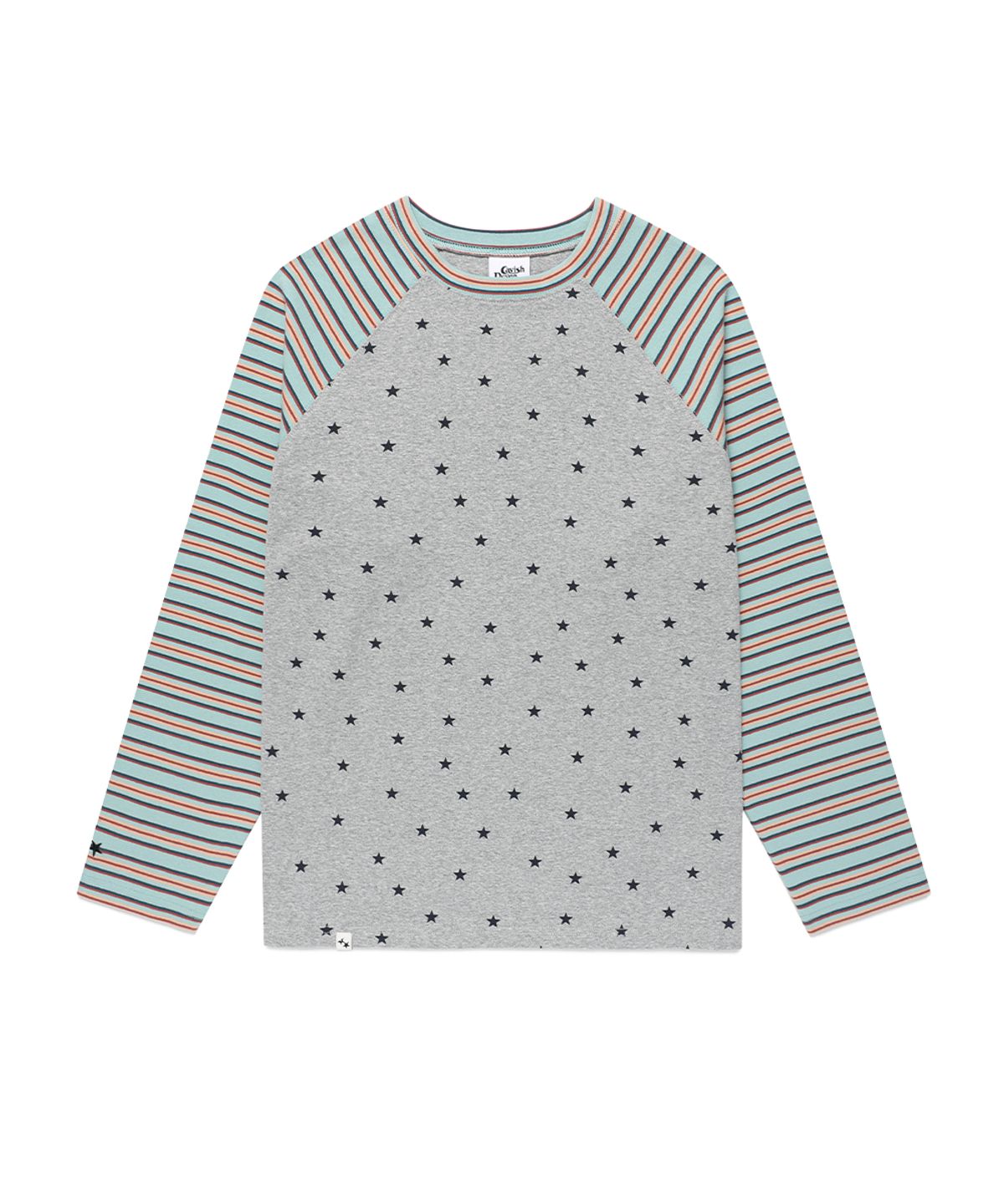 카비시(CAVISH) STRIPED STAR RAGLAN LS TEE GREY(CV2GSFT550A)