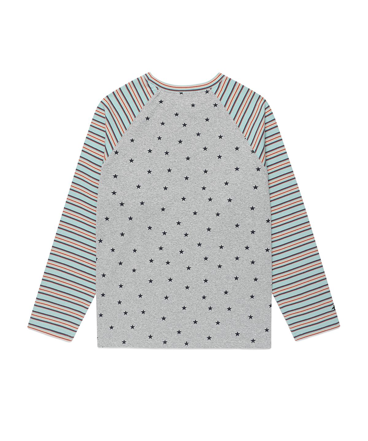 카비시(CAVISH) STRIPED STAR RAGLAN LS TEE GREY(CV2GSFT550A)