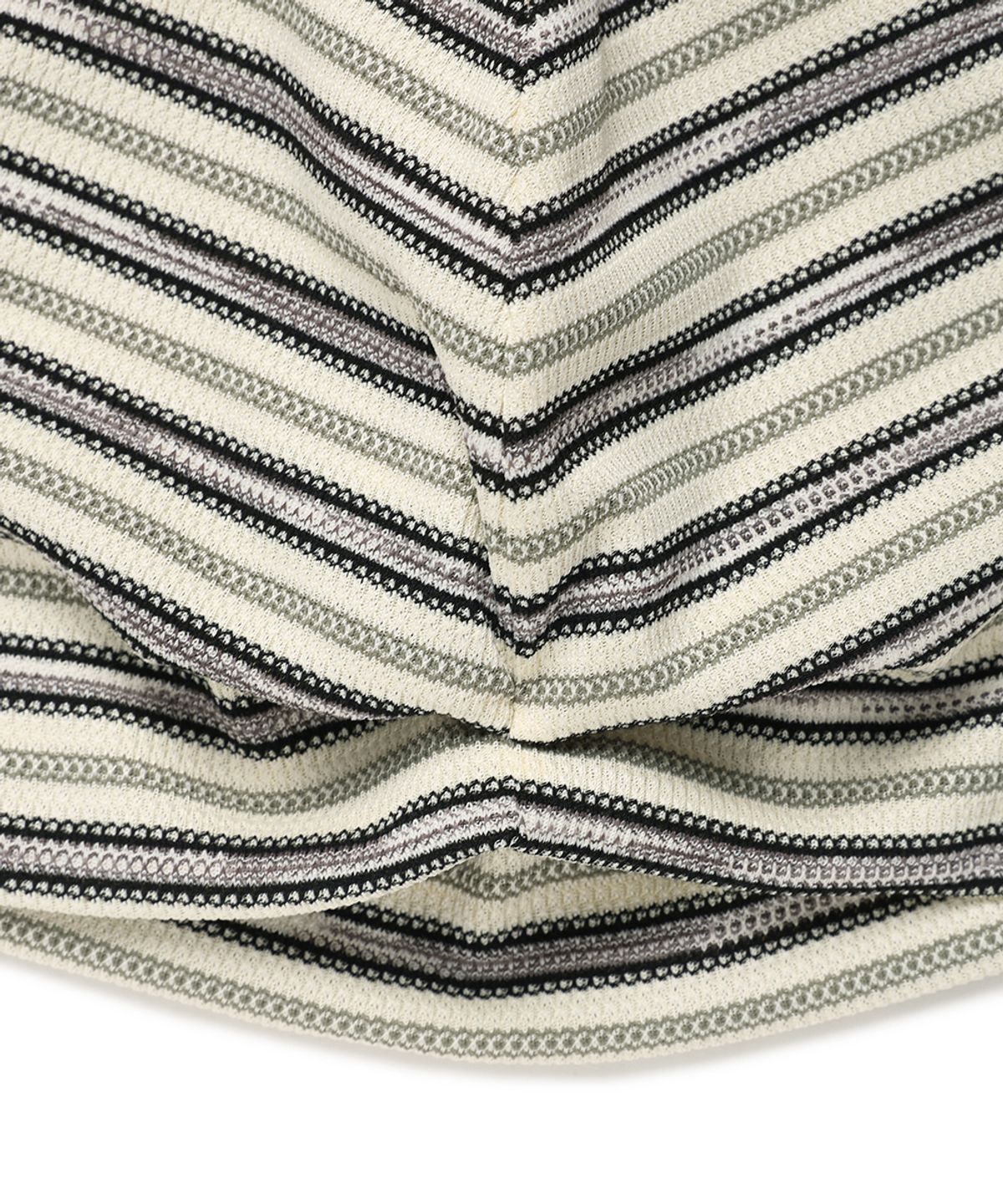 카비시(CAVISH) STRIPED BUTTON BEANIE IVORY(CV2GSUAB21A)