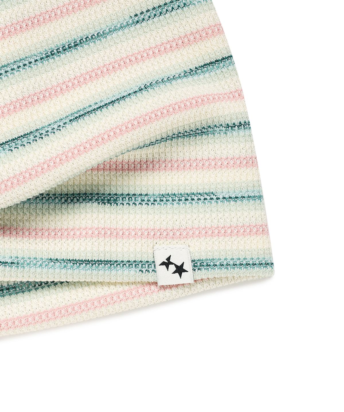 카비시(CAVISH) STRIPED BUTTON BEANIE PINK(CV2GSUAB21A)