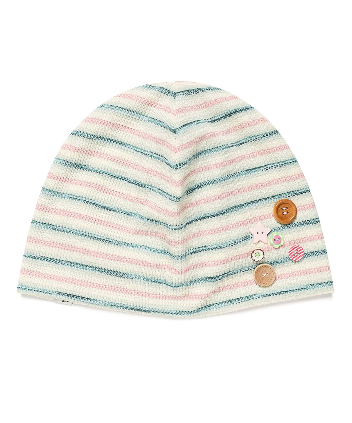카비시(CAVISH) STRIPED BUTTON BEANIE PINK(CV2GSUAB21A)