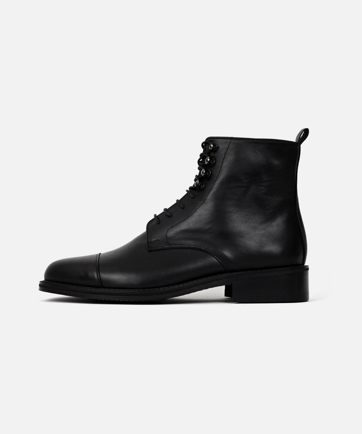 커스텀무드(CUSTOMMOOD) 보스턴 레이스업 워커 부츠(Minktan black)