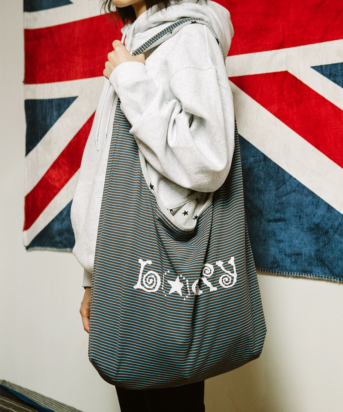 카비시(CAVISH) TWIN STAR REVERSIBLE CROSS BAG GREY(CV2GSFAB41A)