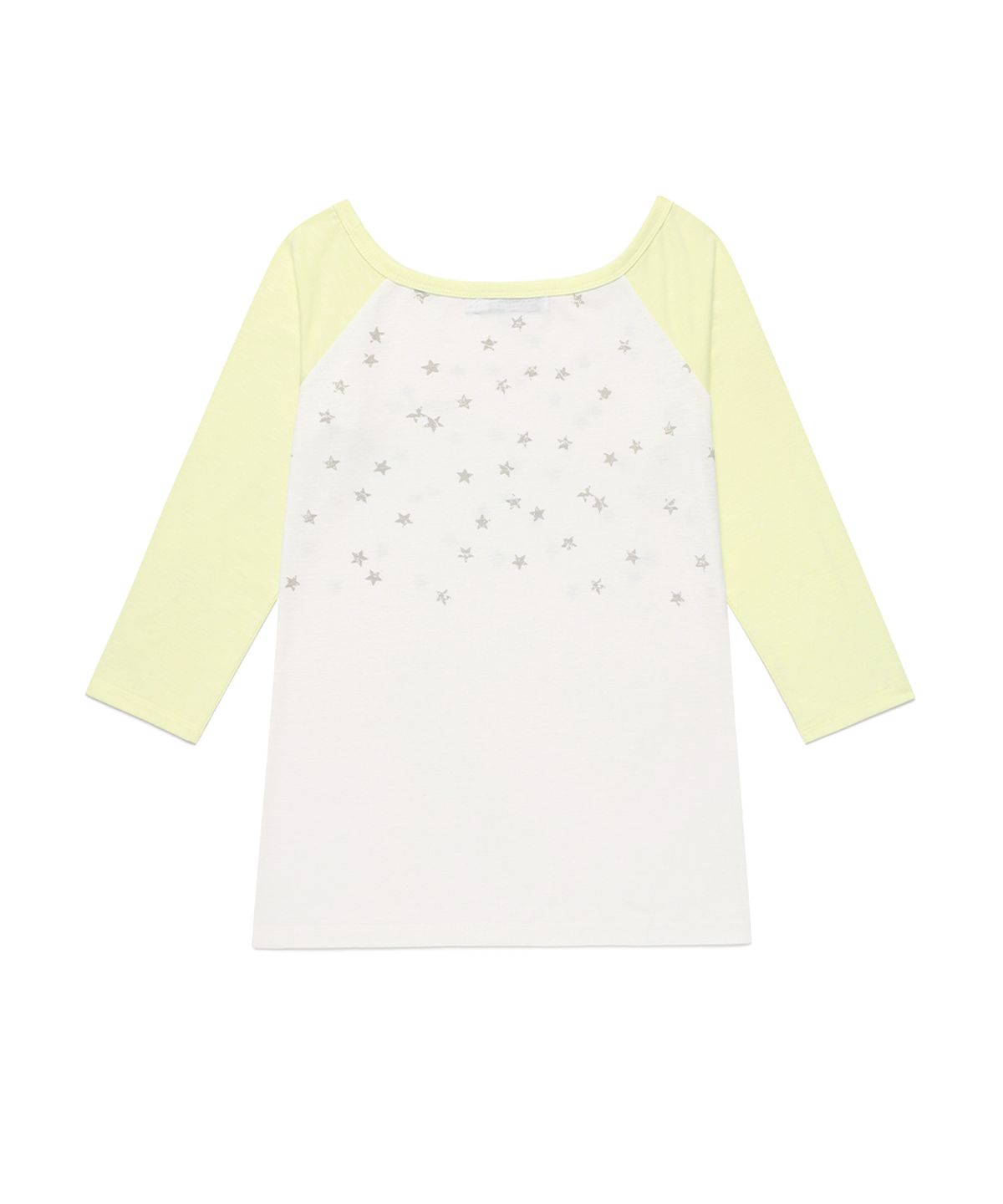 카비시(CAVISH) U NECK STAR RAGLAN LS TEE WHITE(CV2GSFT553A)