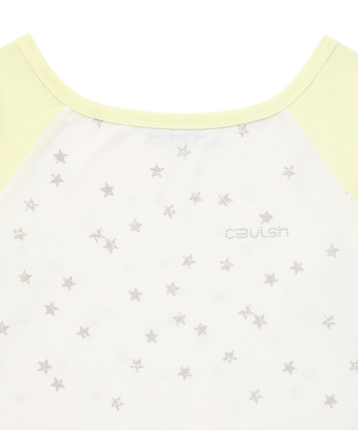 카비시(CAVISH) U NECK STAR RAGLAN LS TEE WHITE(CV2GSFT553A)