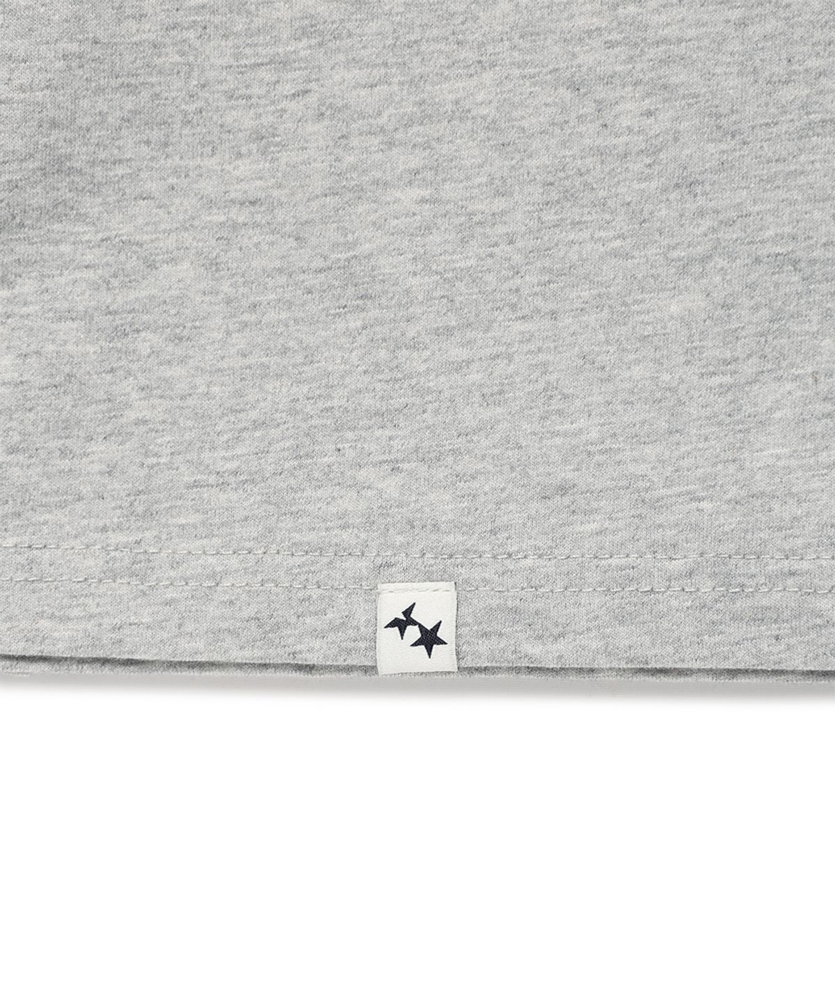 카비시(CAVISH) TWIN STAR DOT APPLIQUE LS TEE GREY(CV2GSUT556A)