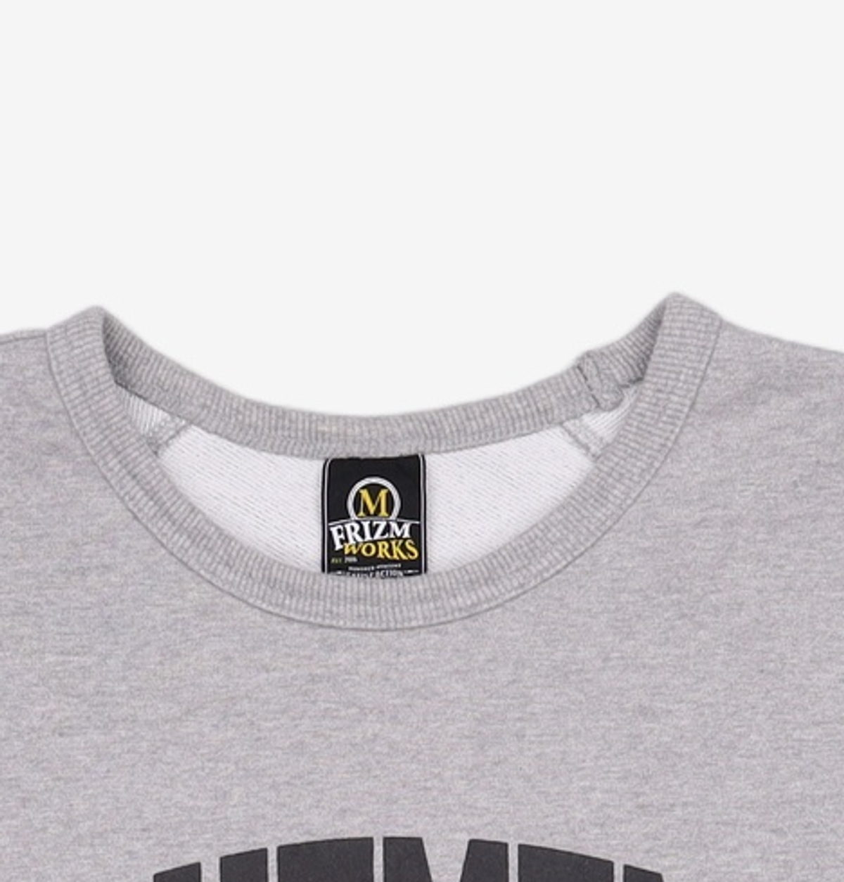 프리즘웍스(FRIZMWORKS) MOVEMENT LOGO SWEATSHIRT _ GRAY M