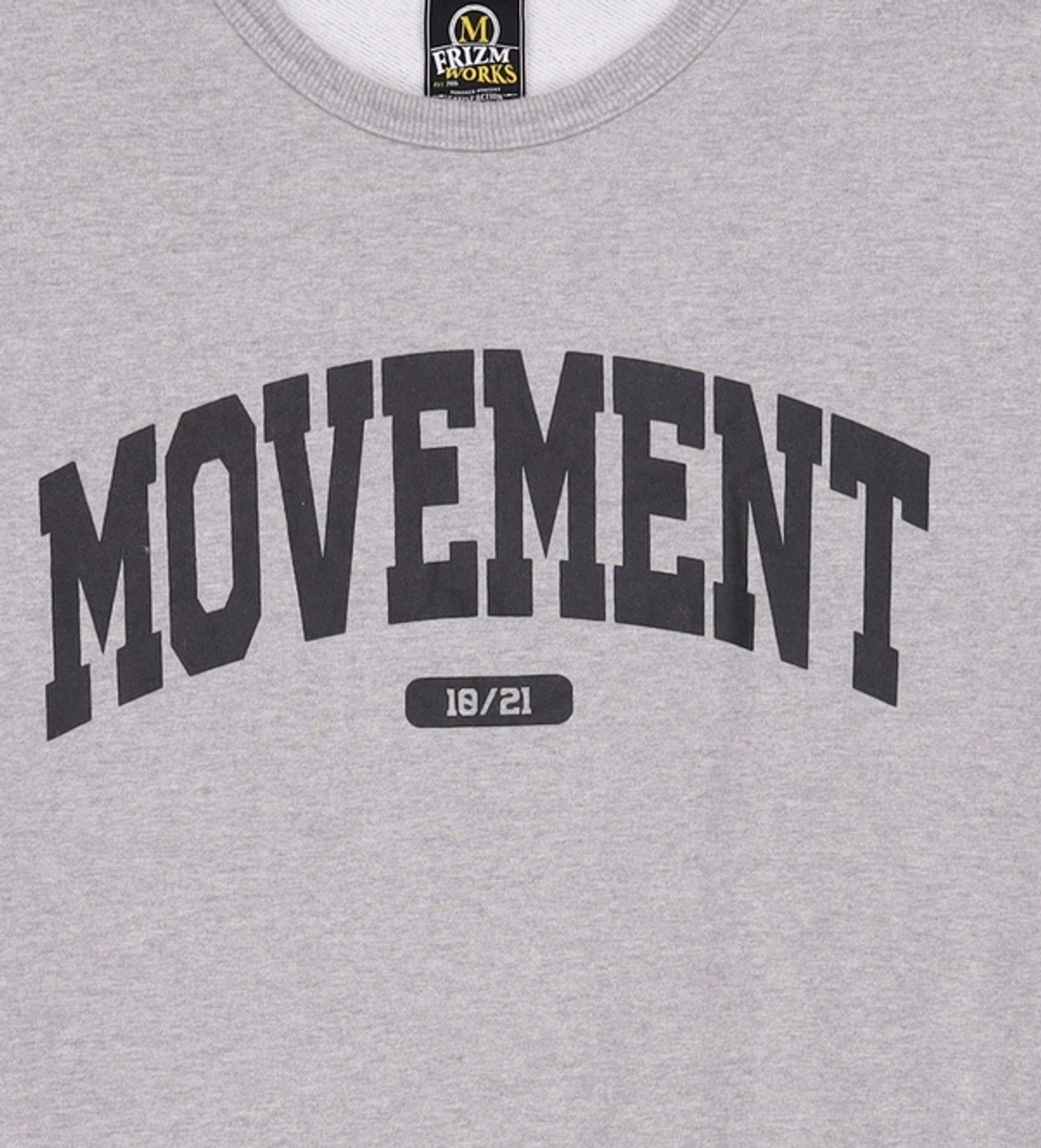 프리즘웍스(FRIZMWORKS) MOVEMENT LOGO SWEATSHIRT _ GRAY M