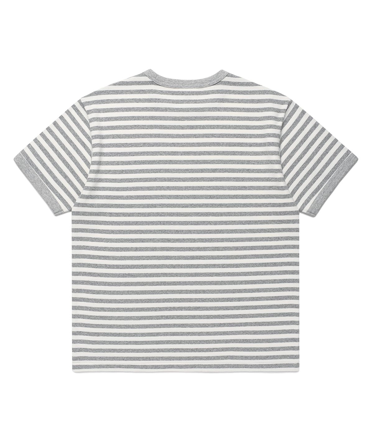 카비시(CAVISH) STRIPED TWIN STAR RINGER SS TEE LIGHT GREY(CV2GMUT505A)