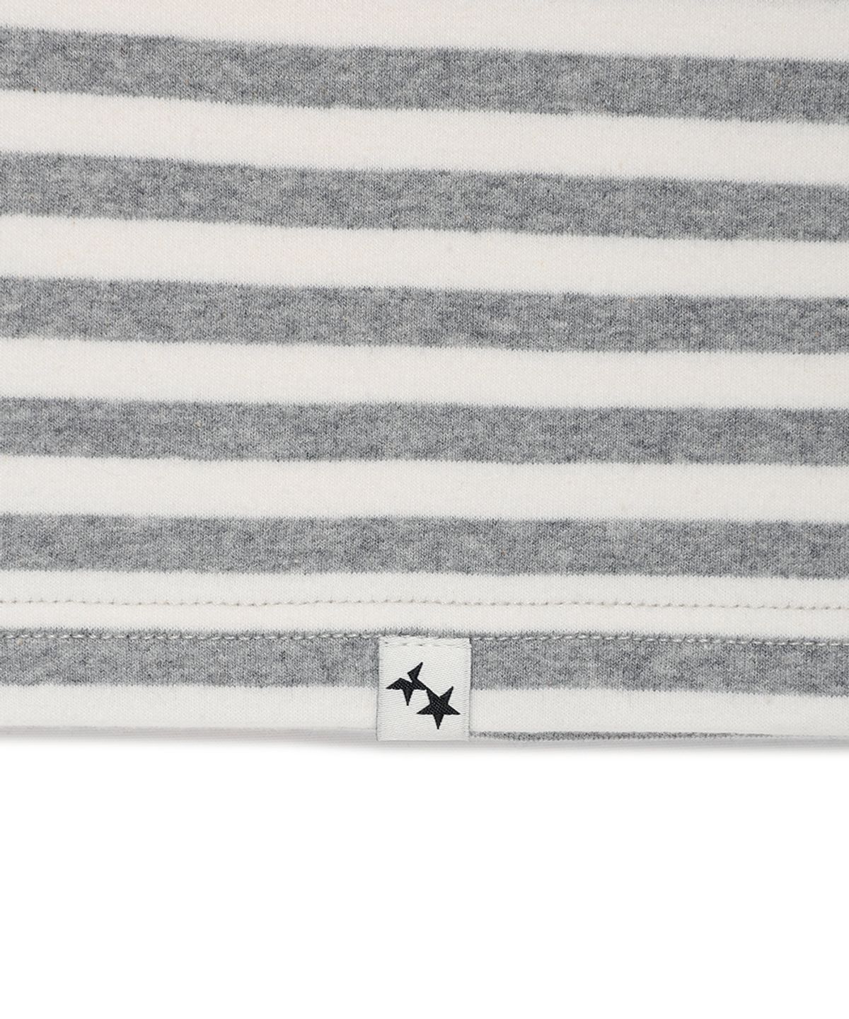 카비시(CAVISH) STRIPED TWIN STAR RINGER SS TEE LIGHT GREY(CV2GMUT505A)