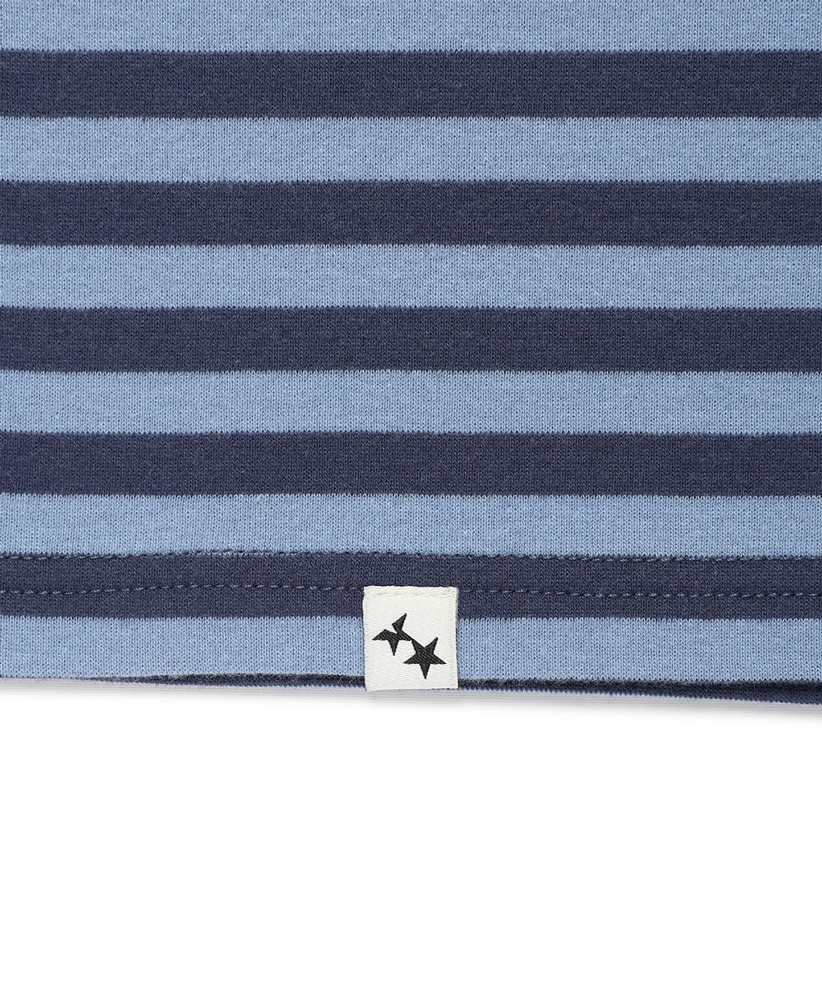 카비시(CAVISH) STRIPED TWIN STAR RINGER SS TEE BLUE(CV2GMUT505A)