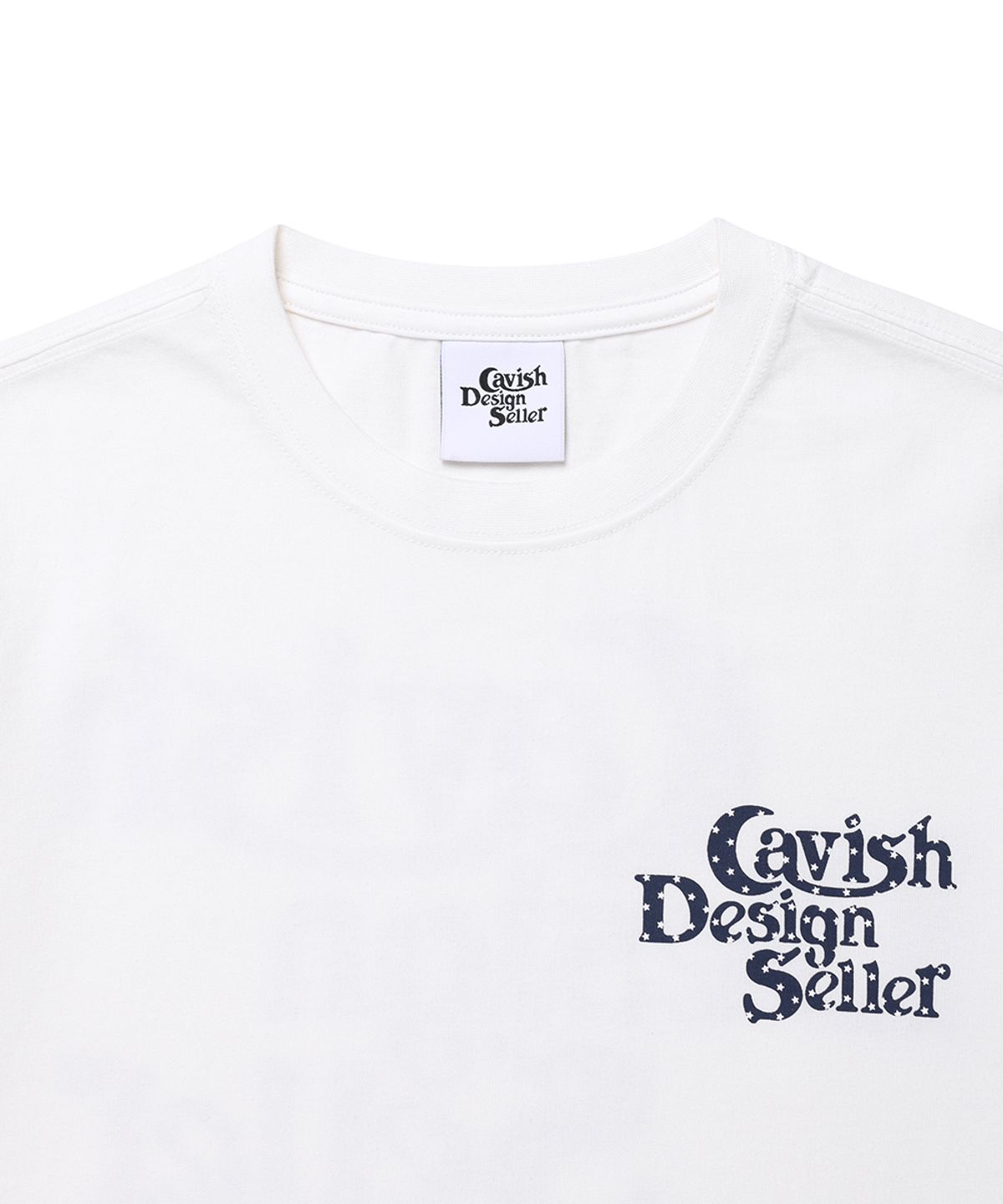 카비시(CAVISH) W STAR SELLER LOGO SS TEE WHITE(CV2GMFT549A)