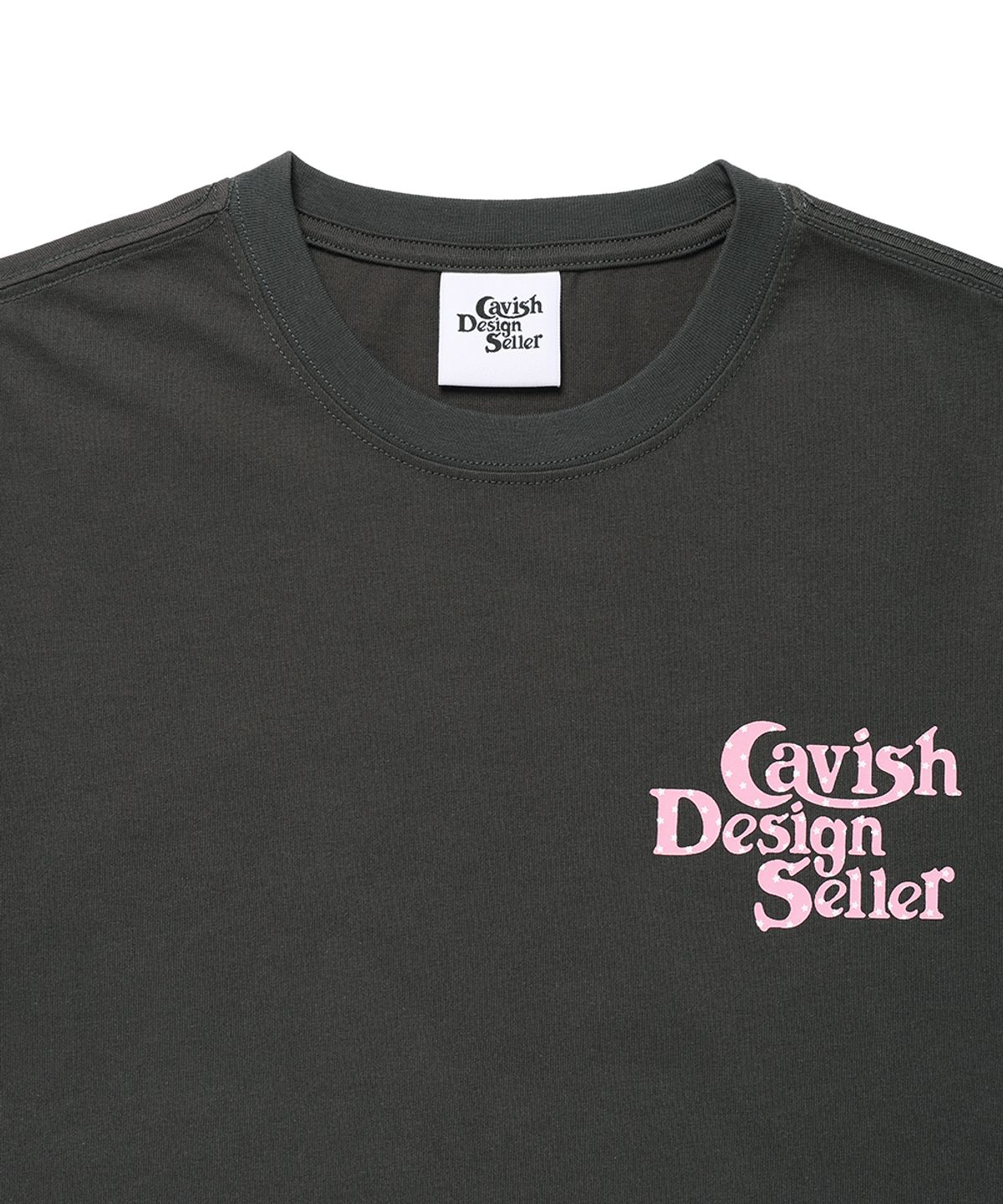 카비시(CAVISH) W STAR SELLER LOGO SS TEE CHARCOAL(CV2GMFT549A)
