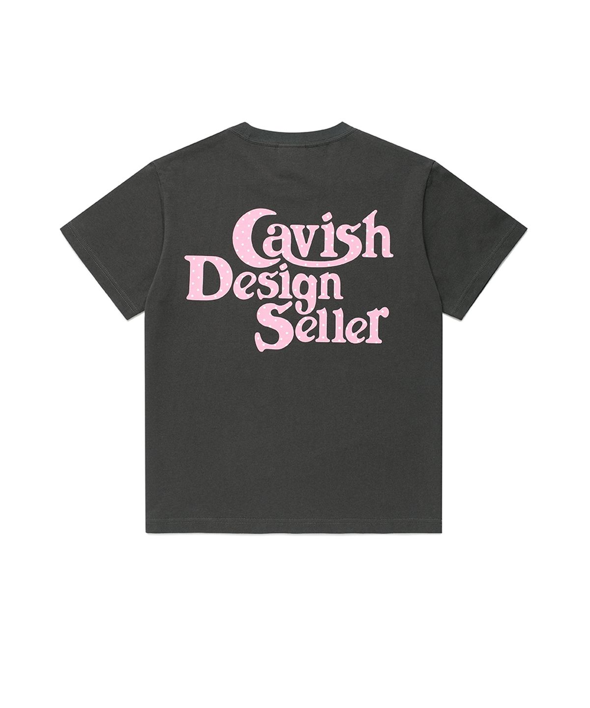 카비시(CAVISH) W STAR SELLER LOGO SS TEE CHARCOAL(CV2GMFT549A)