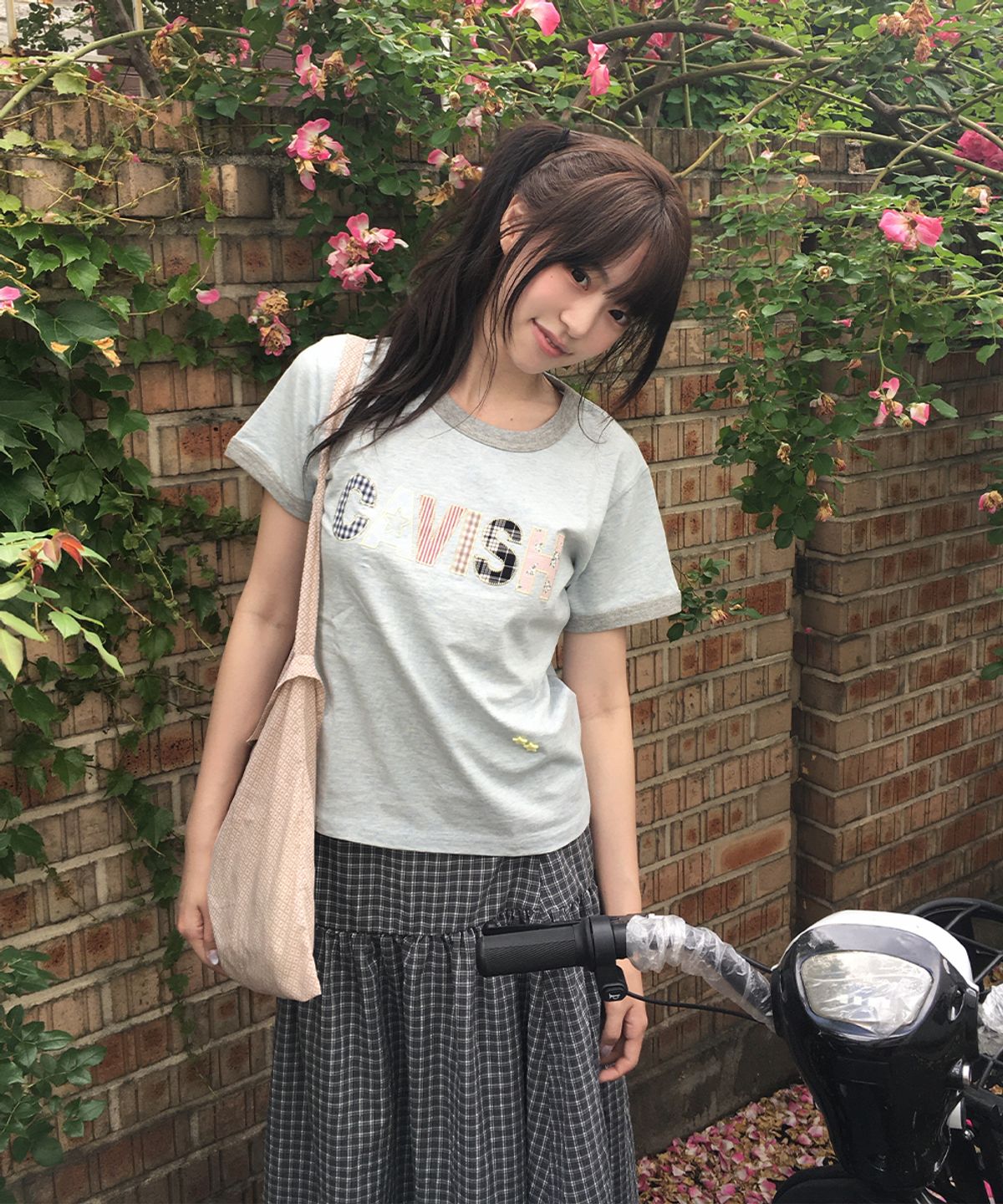카비시(CAVISH) CAVISH APPLIQUE RINGER SS TEE BLUE(CV2GMUT509A)