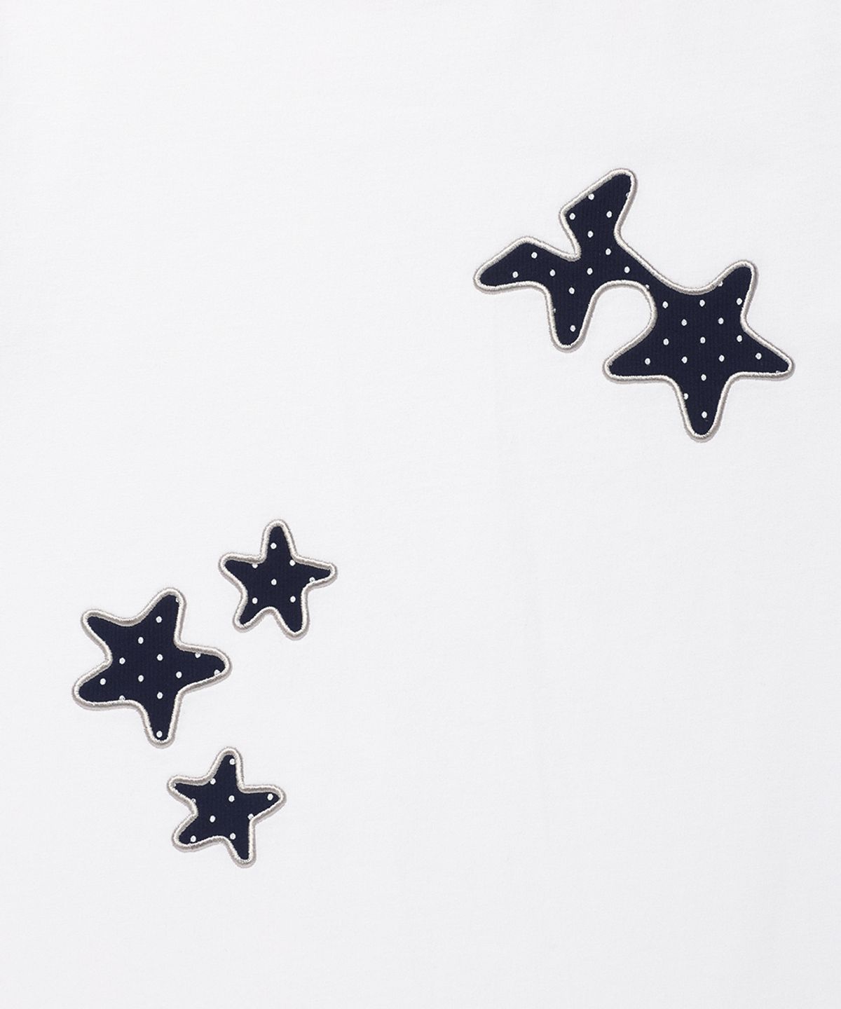 카비시(CAVISH) COZY STAR APPLIQUE SS TEE WHITE(CV2GMFT515A)