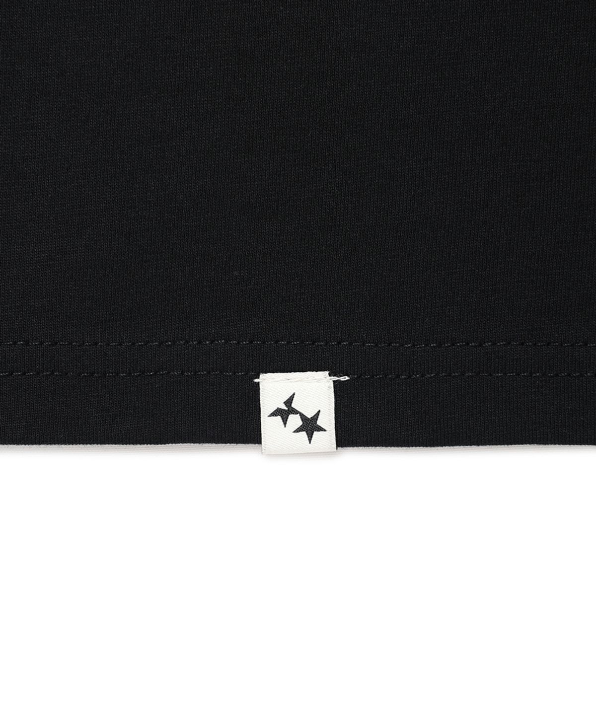 카비시(CAVISH) COZY STAR APPLIQUE SS TEE BLACK(CV2GMFT515A)
