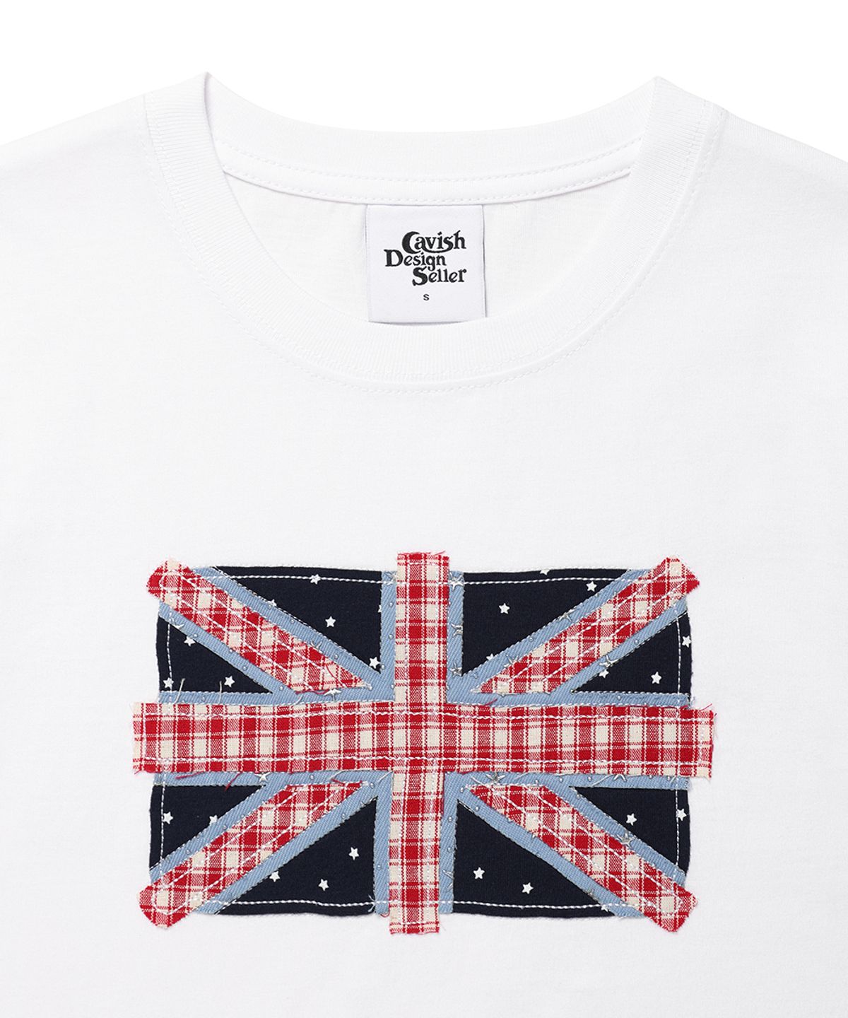 카비시(CAVISH) UNION JACK SS TEE WHITE(CV2GMFT517A)