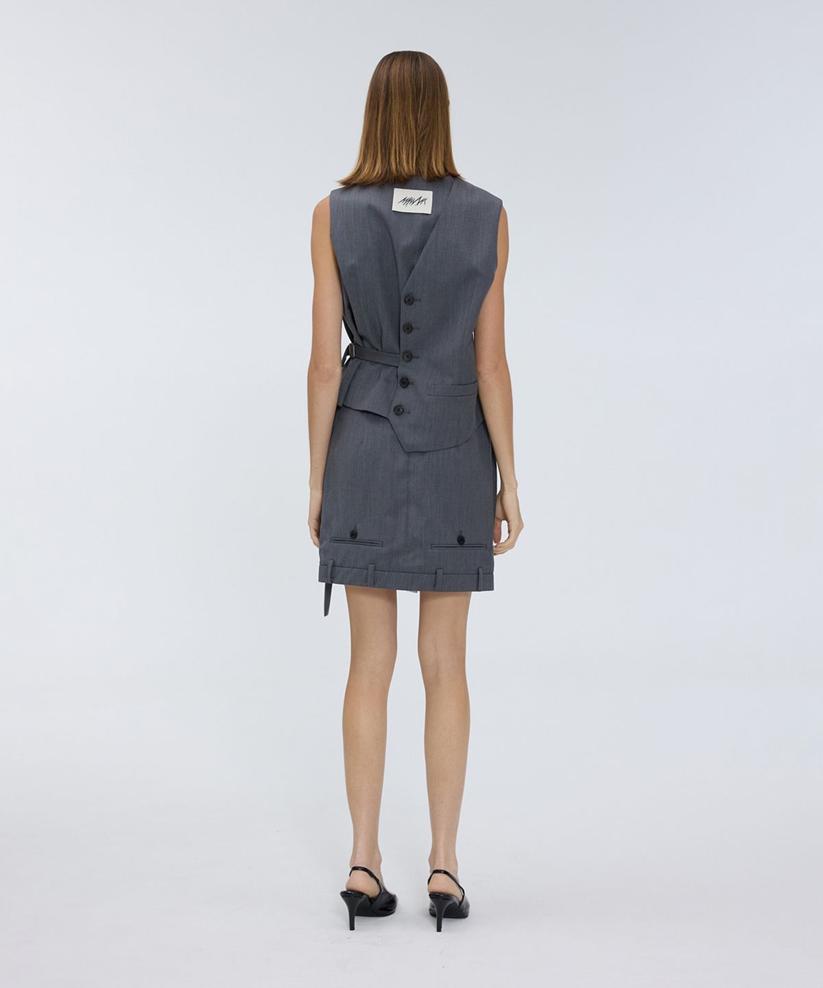 므아므(MMAM) Balloon pin tuck skirt