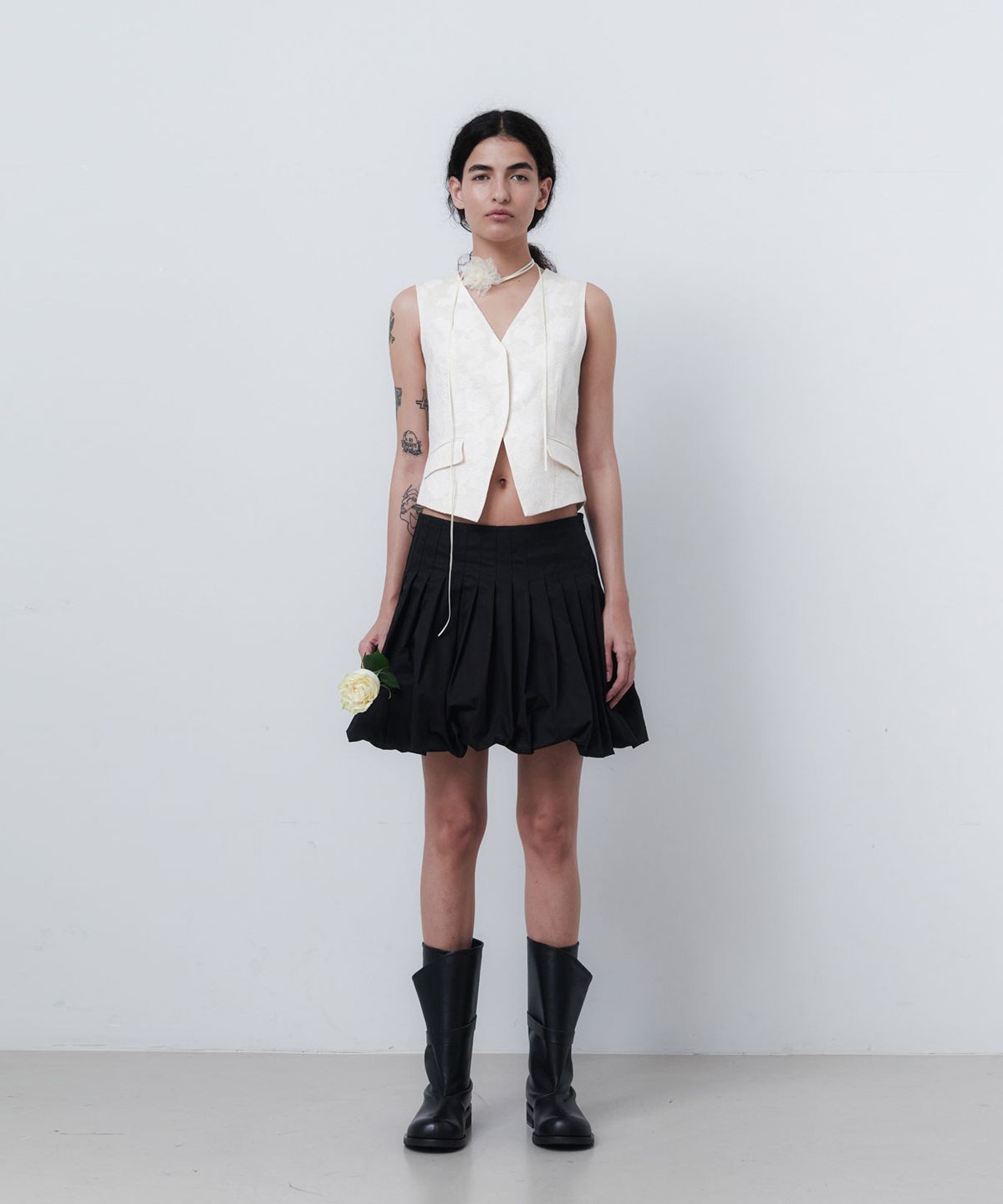 에핑글러(EPINGLER) FOLDING MIDDLE BOOTS - BLACK