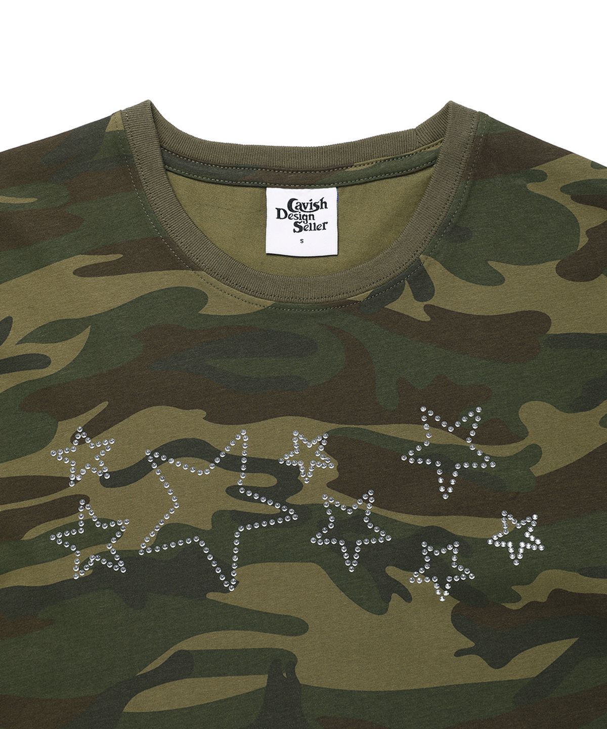 카비시(CAVISH) STAR STUDDED SS TEE CAMO(CV2GMUT504A)