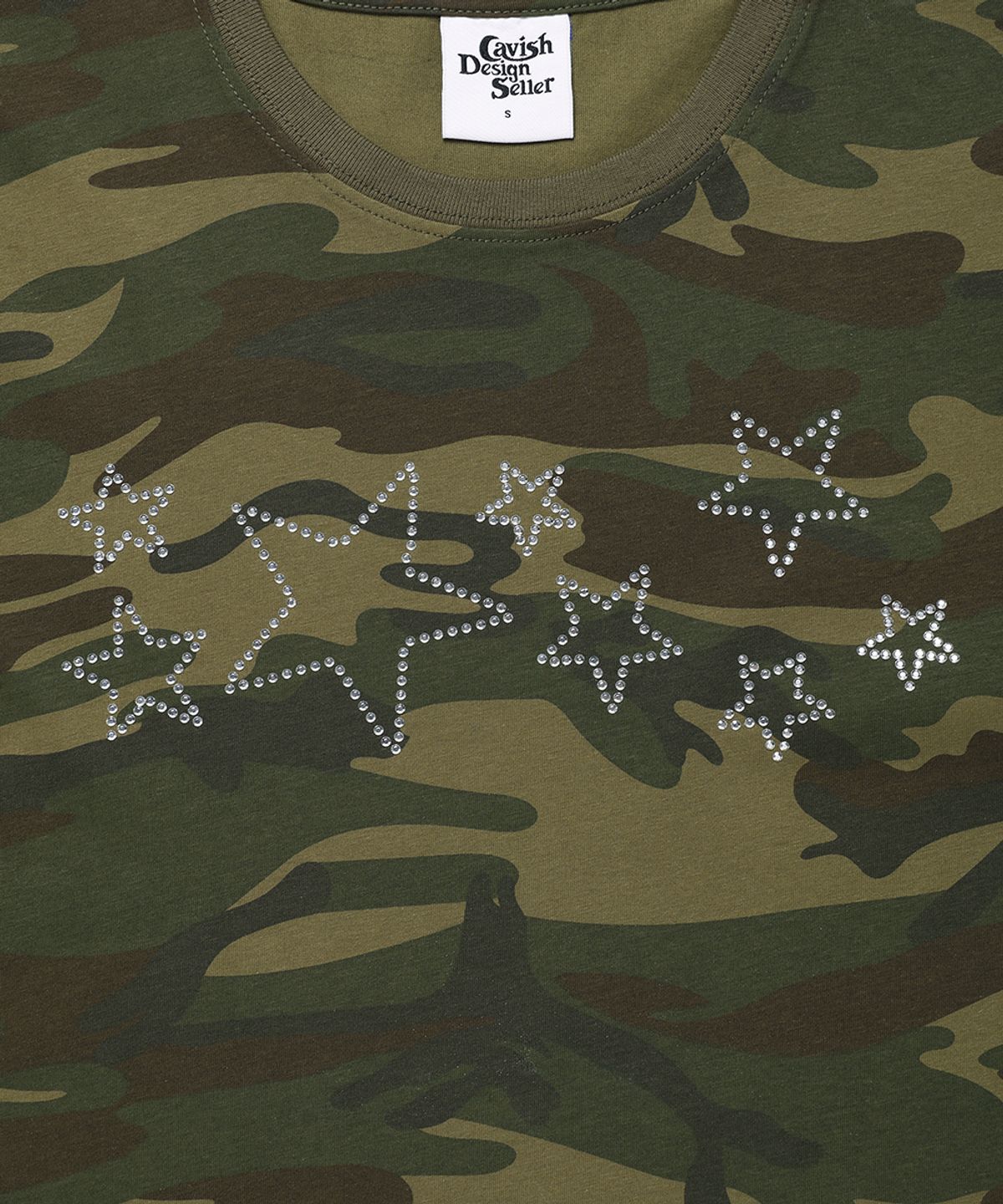 카비시(CAVISH) STAR STUDDED SS TEE CAMO(CV2GMUT504A)