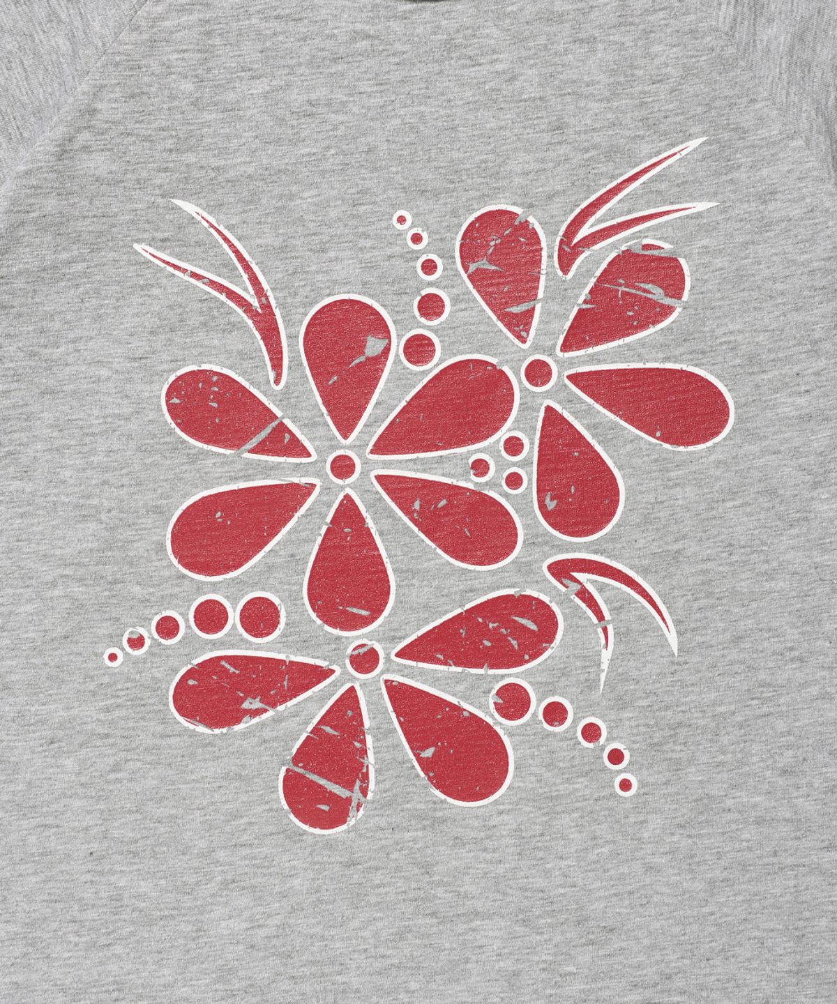 카비시(CAVISH) VINTAGE FLOWER RAGLAN SS TEE GREY(CV2GMFT510A)