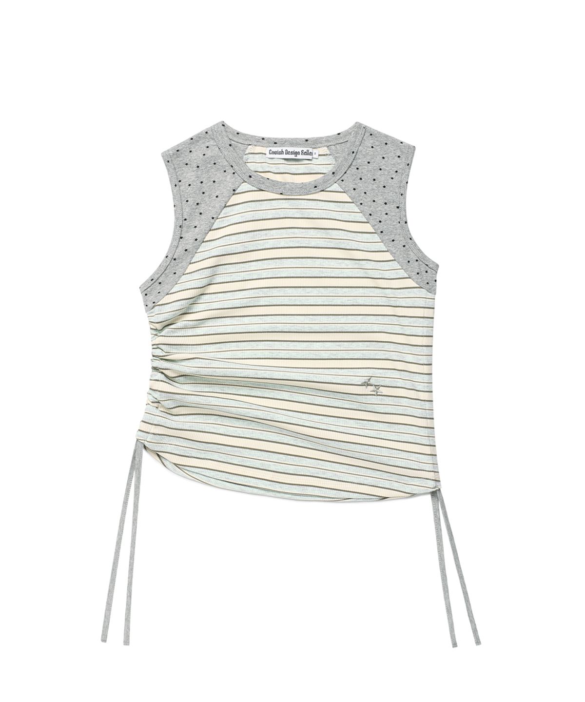 카비시(CAVISH) MULTI STRIPED SLEEVELESS BLUE(CV2GMFT581A)