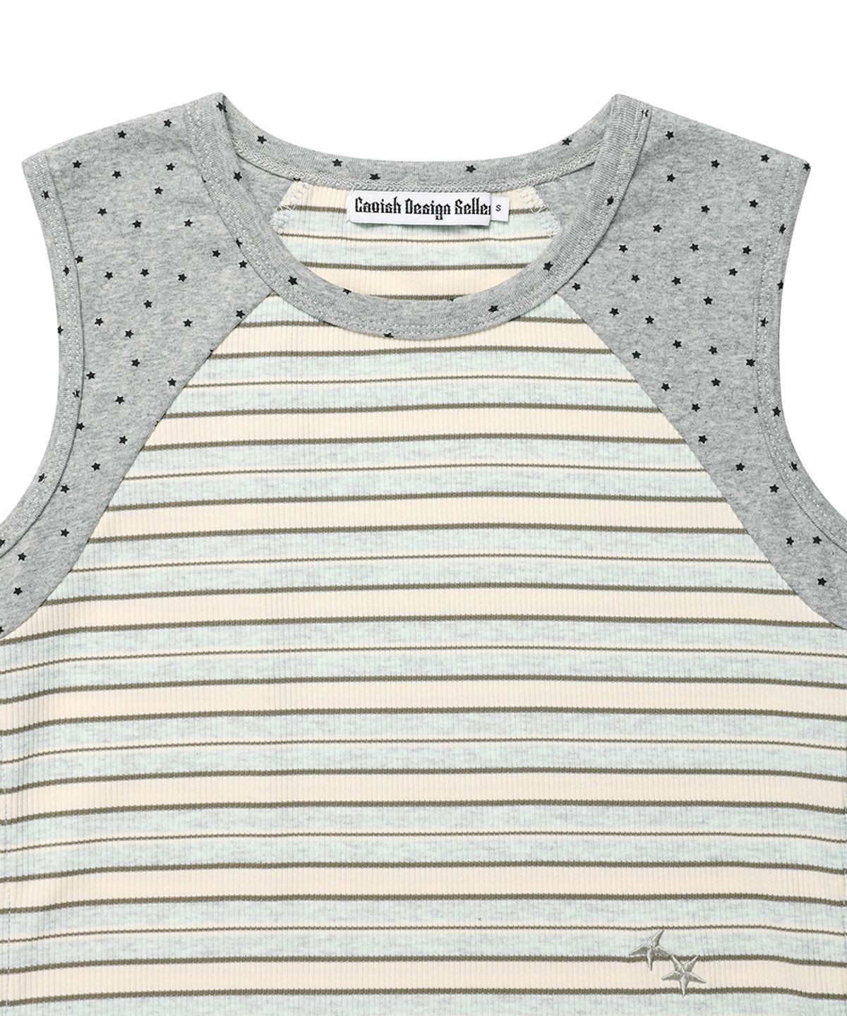 카비시(CAVISH) MULTI STRIPED SLEEVELESS BLUE(CV2GMFT581A)