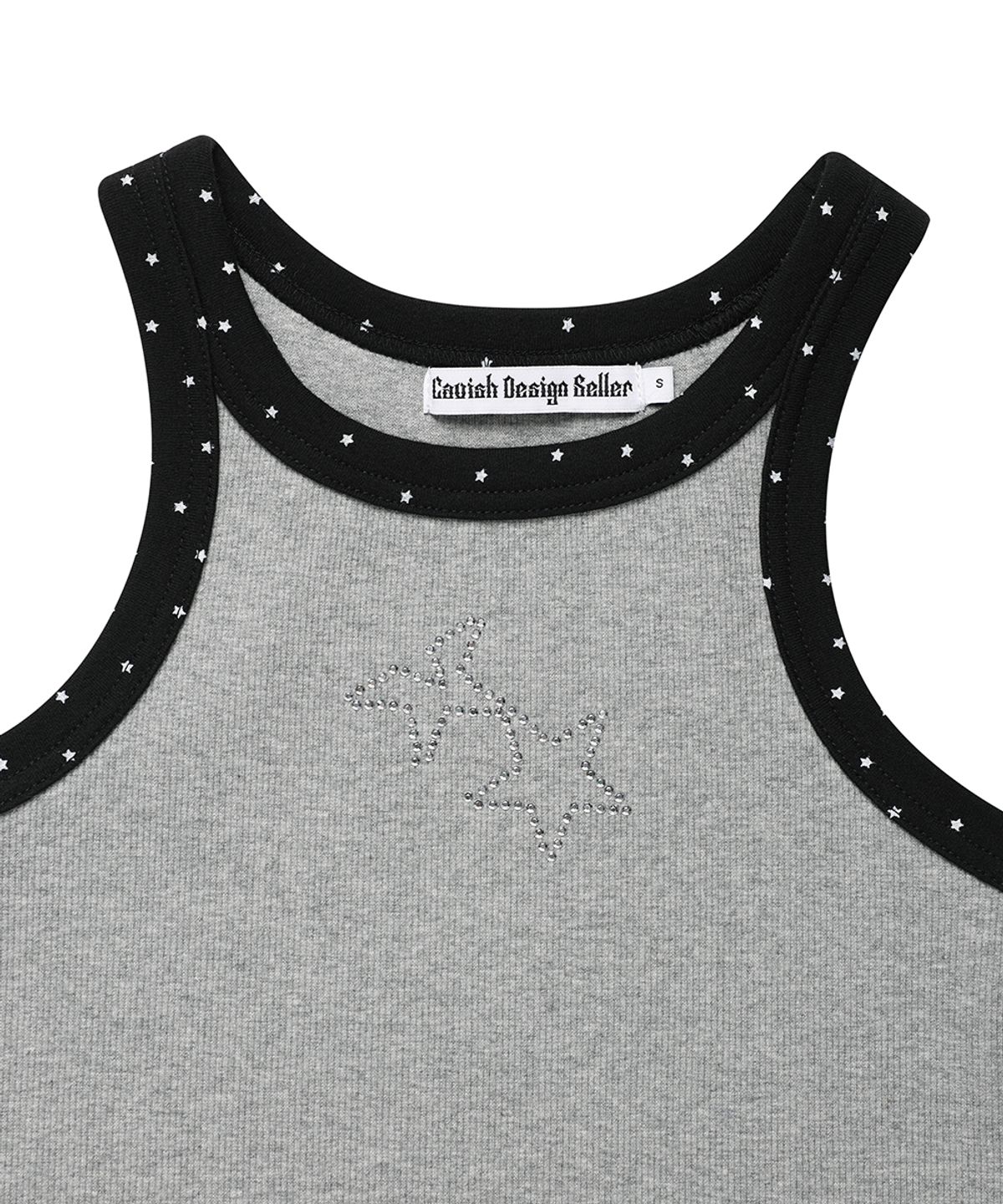 카비시(CAVISH) TWIN STAR SLEEVELESS TOP GREY(CV2GMFT582A)