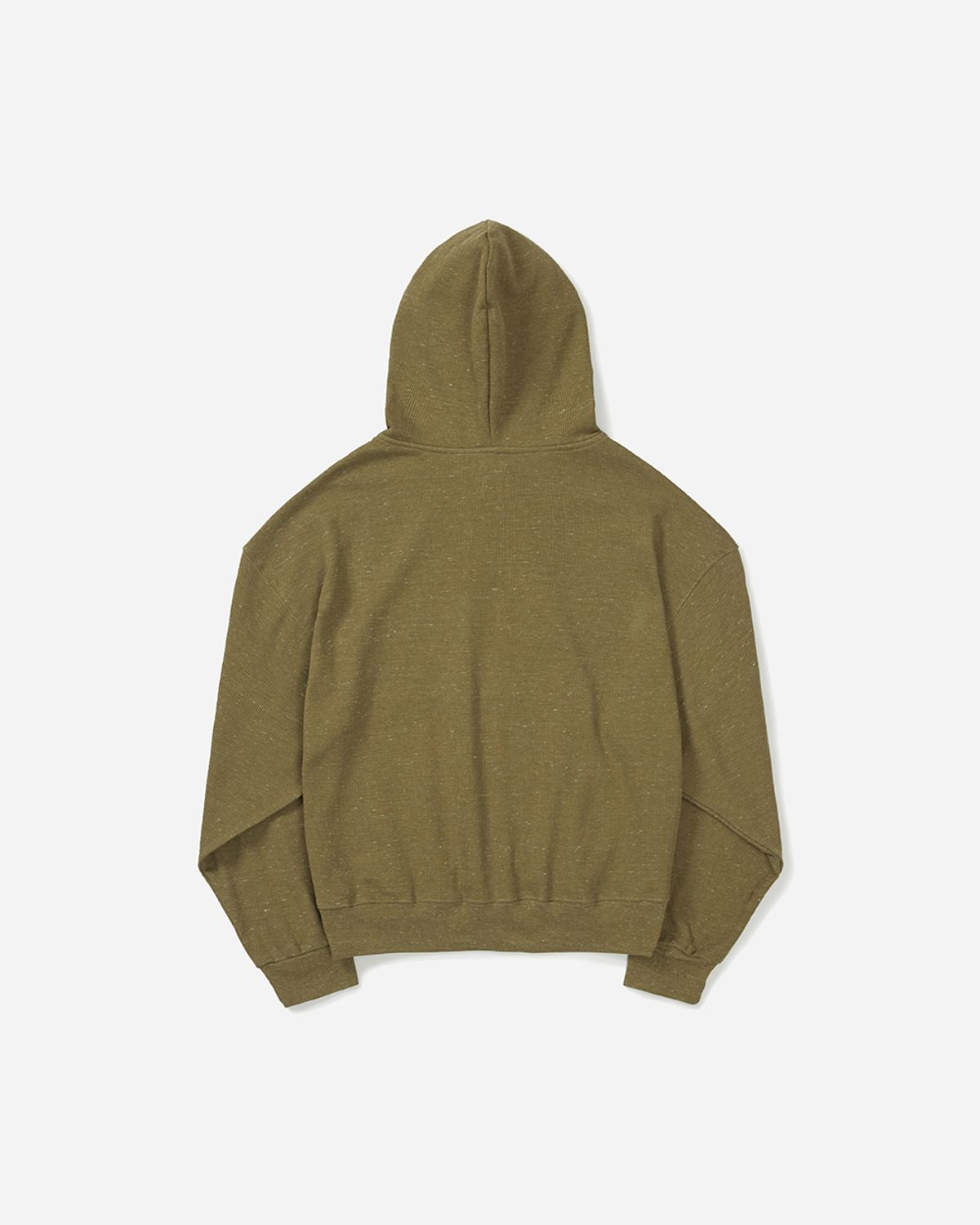 사일런트실러블(SILENTSYLLABLE) Cord waffle hoodie / Moss khaki