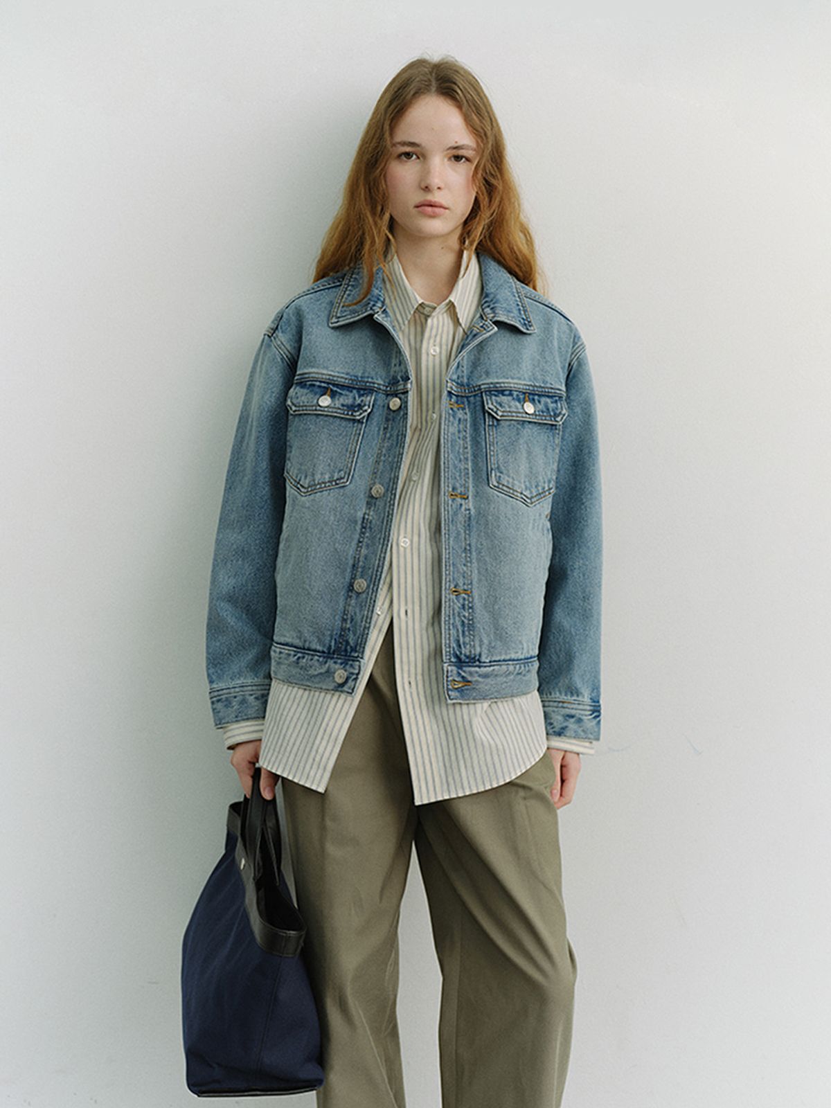 던스트(DUNST) UNISEX DENIM TRUCKER JACKET_UDJU6A108_LIGHT BLUE