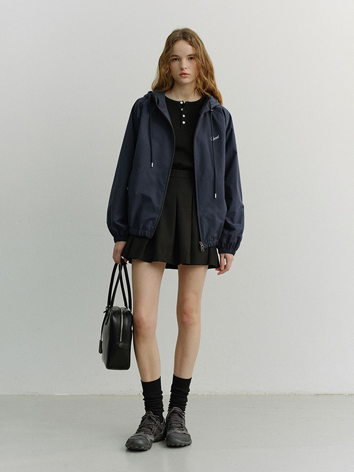 던스트(DUNST) PLEATS MINI SKIRT_UDSK6A202_BLACK