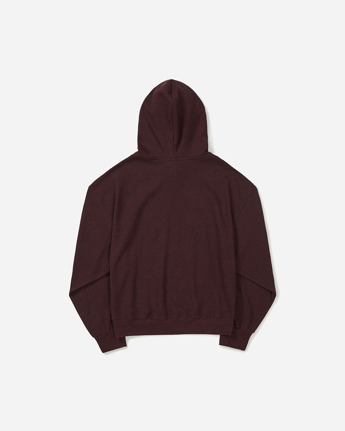 사일런트실러블(SILENTSYLLABLE) Cord waffle hoodie / Aged wine