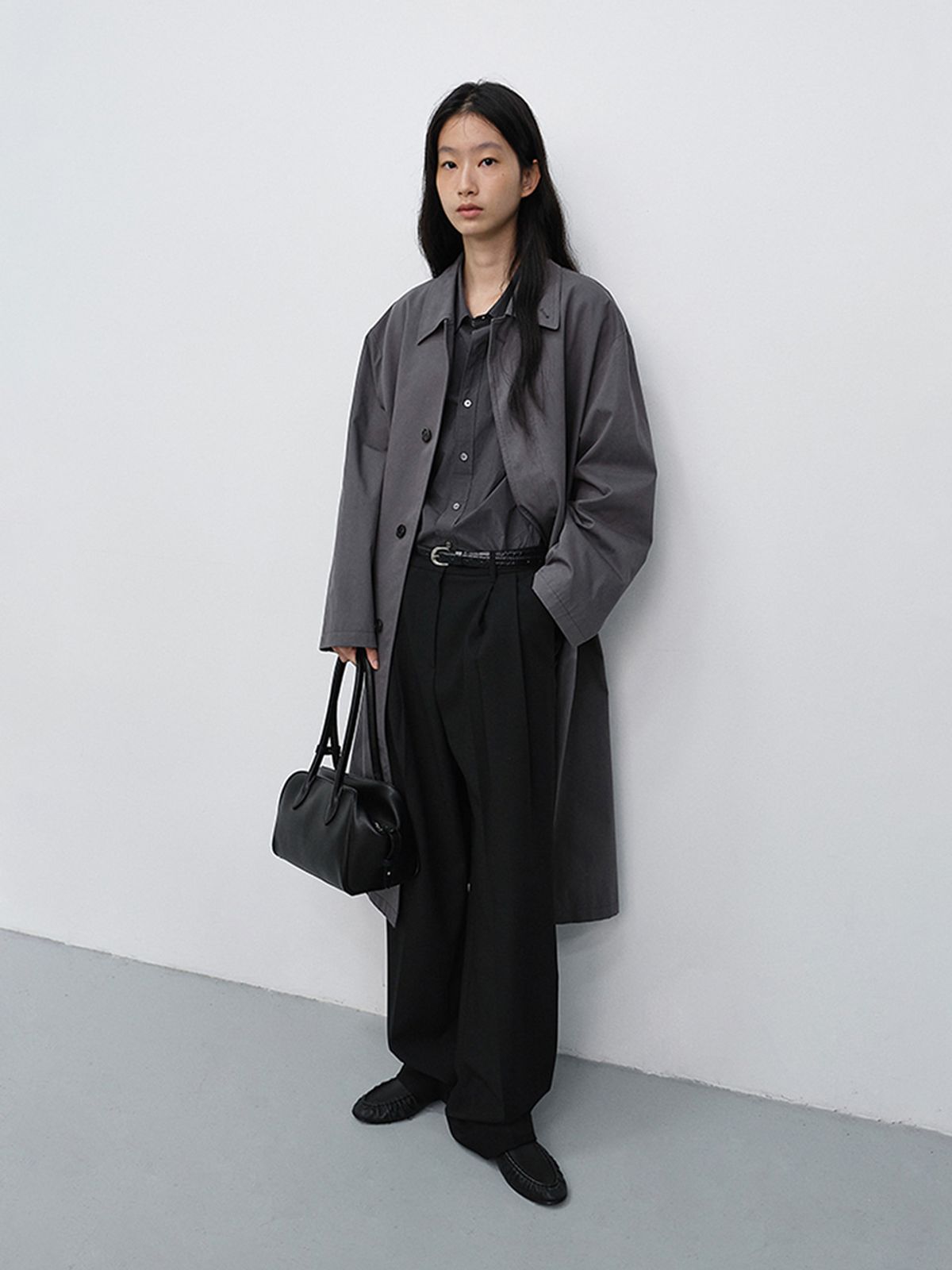 던스트(DUNST) SOFT FRAME COMPACT SHOULDER BAG_UDBA6F210_BLACK