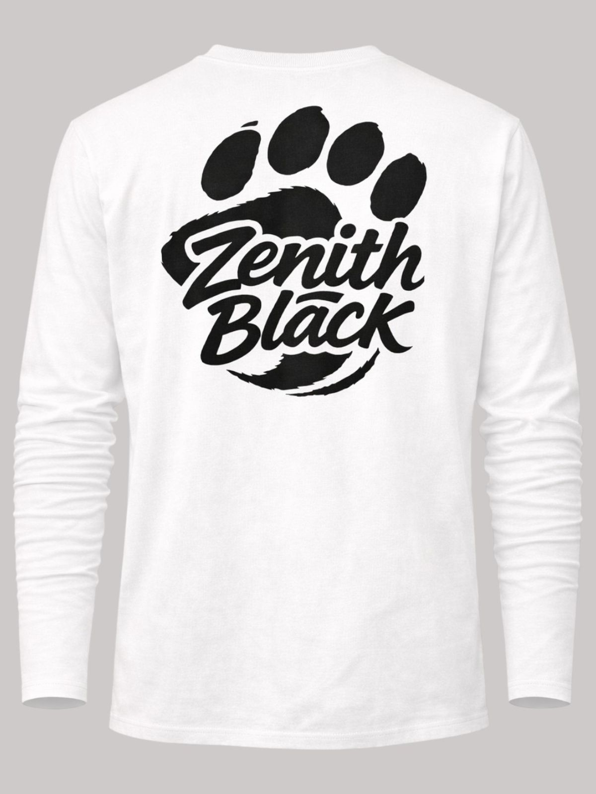 지블랙(ZBLACK) 베어풋 그래피티 롱슬리브(WHITE-BLACK PRINT)
