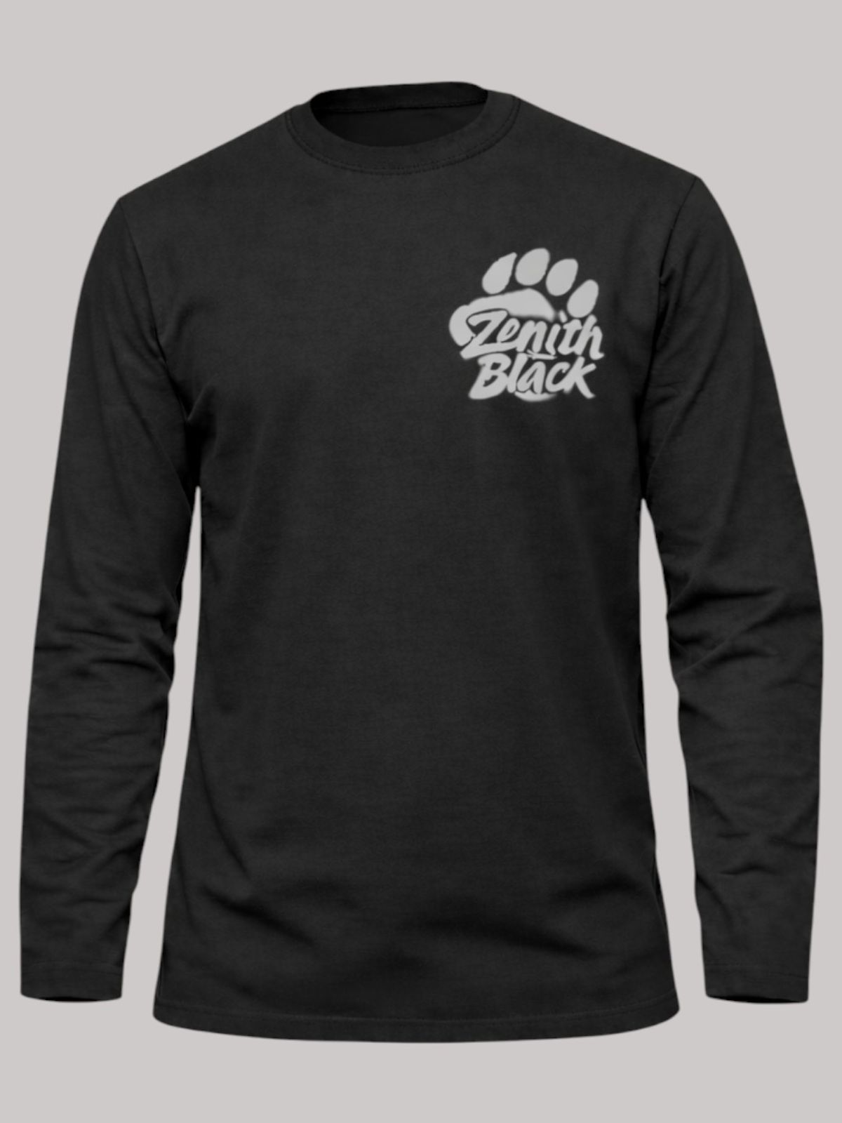 지블랙(ZBLACK) 베어풋그래피티  롱슬리브(BLACK-GREY PRINT)