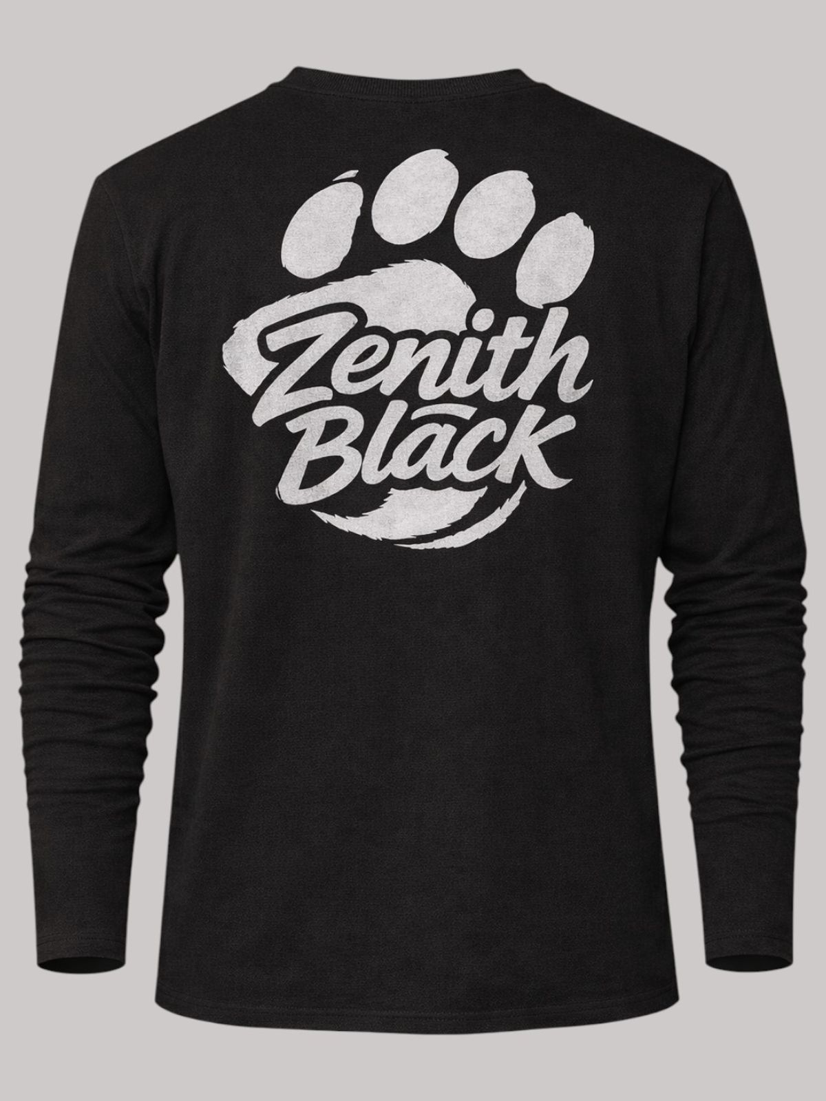 지블랙(ZBLACK) 베어풋그래피티  롱슬리브(BLACK-GREY PRINT)