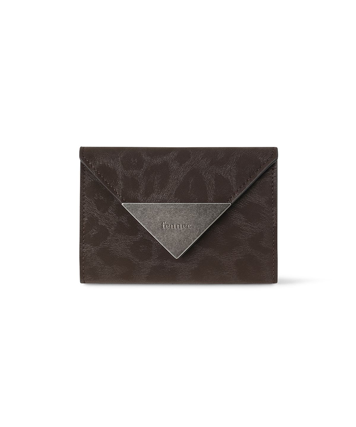 페넥(FENNEC) TRIANGLE NAME POCKET - LEOPARD BROWN