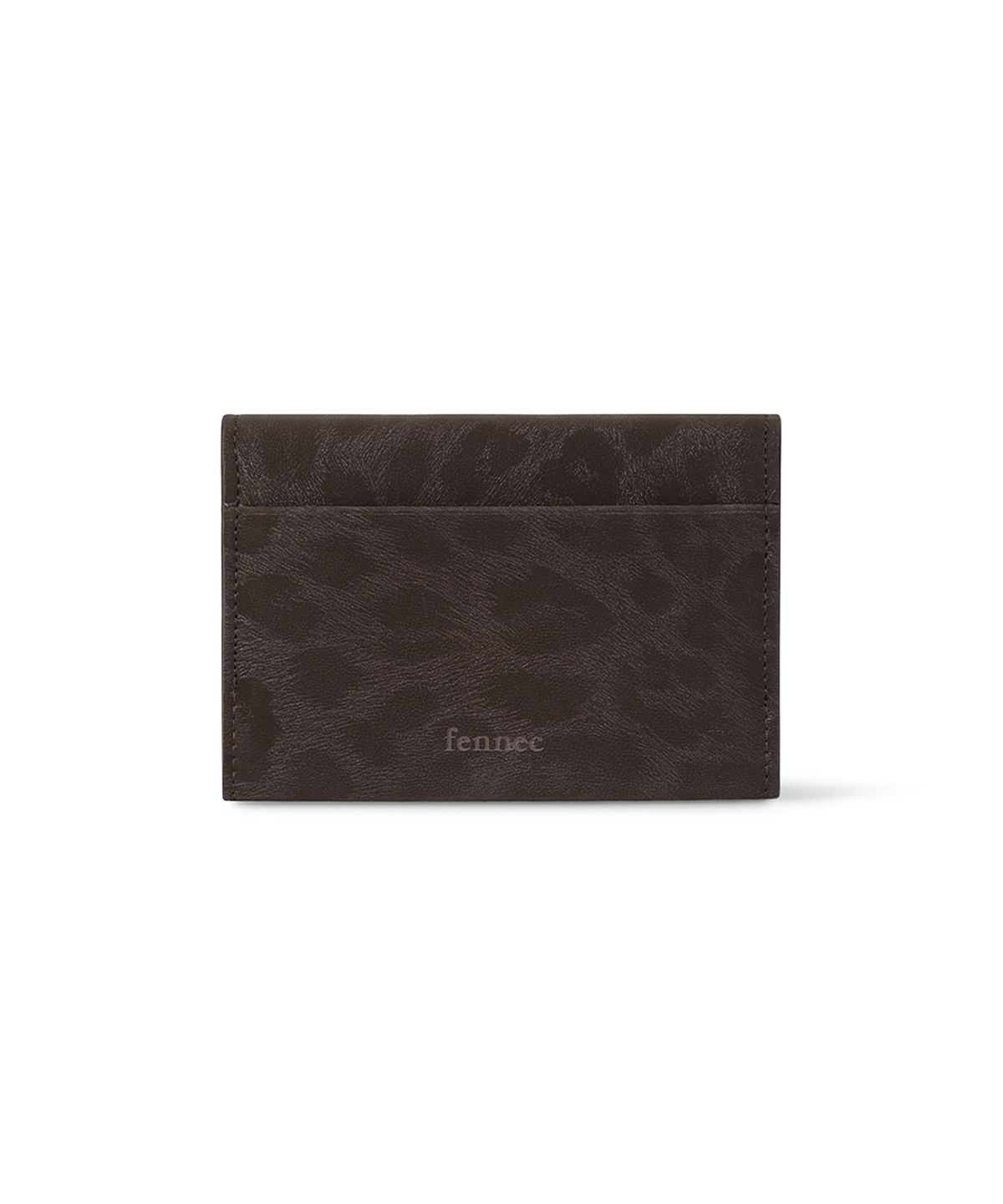 페넥(FENNEC) TRIANGLE NAME POCKET - LEOPARD BROWN