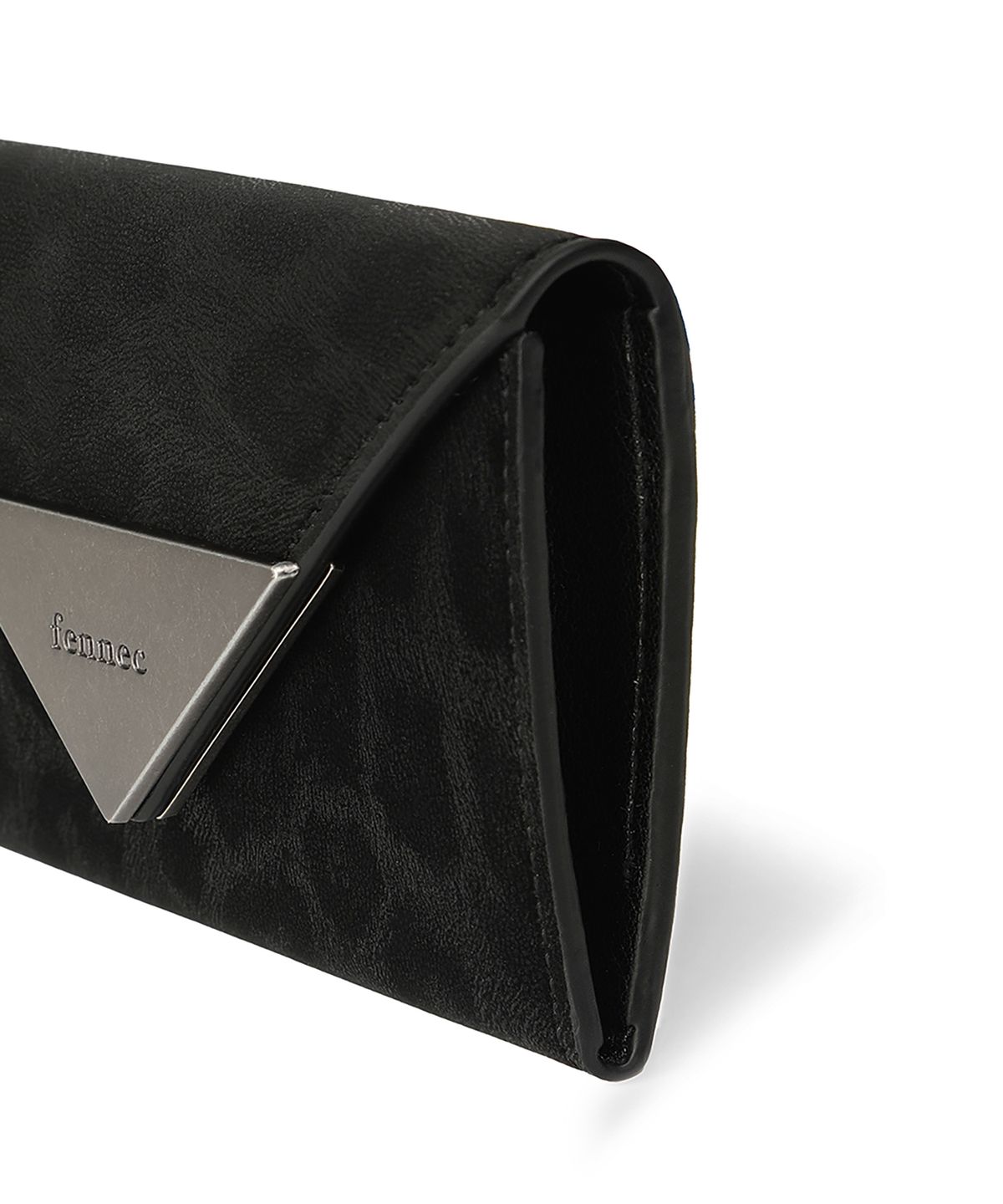 페넥(FENNEC) TRIANGLE NAME POCKET - LEOPARD BLACK